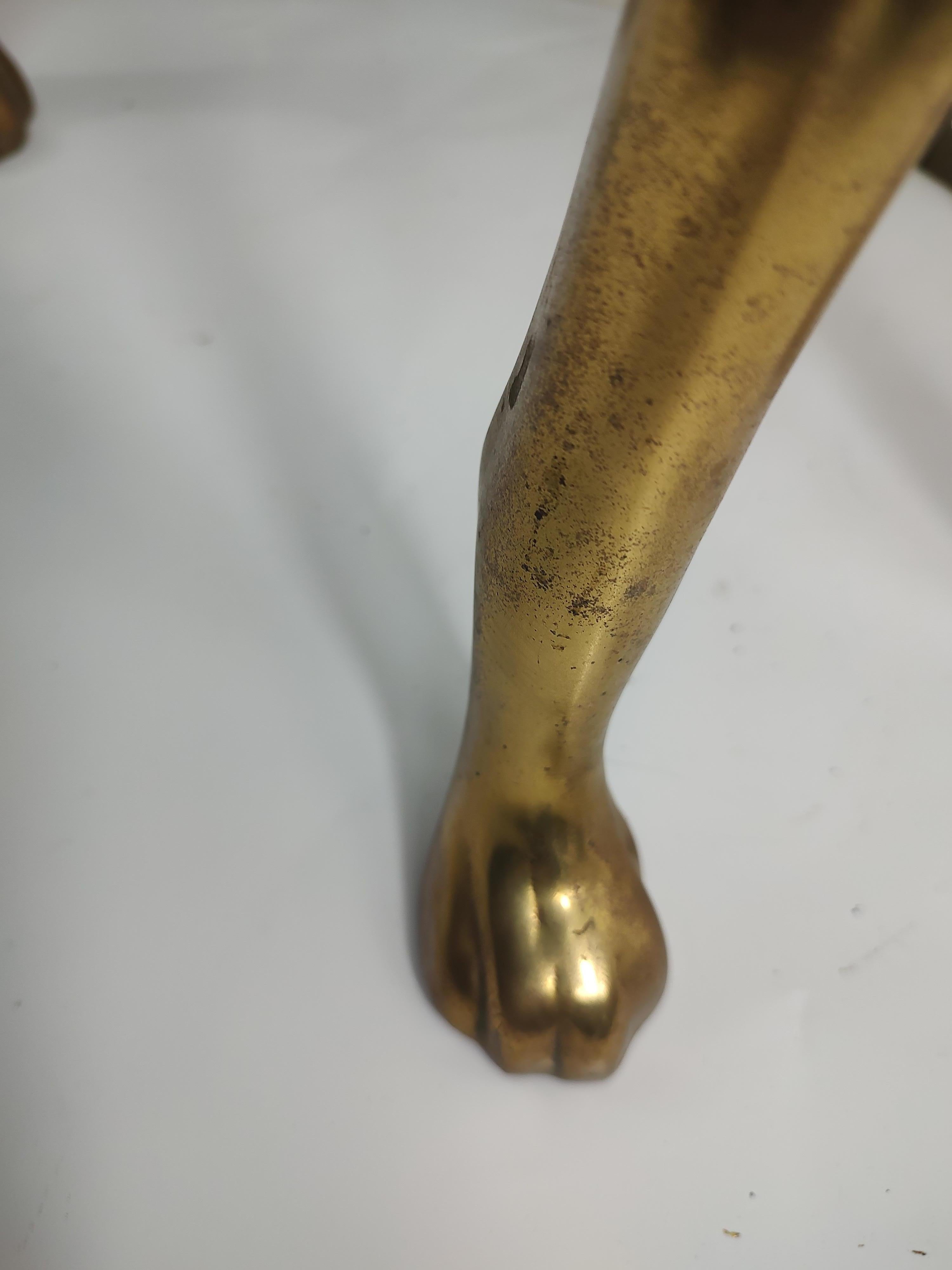 Mid Century Modern Brass Life Size Sculpture of a Whippett  For Sale 5