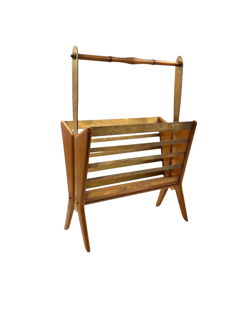 Porte-revues vintage en acajou par Ico Parisi 1950s | €480