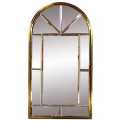Mid-Century Modern Brass Mirror