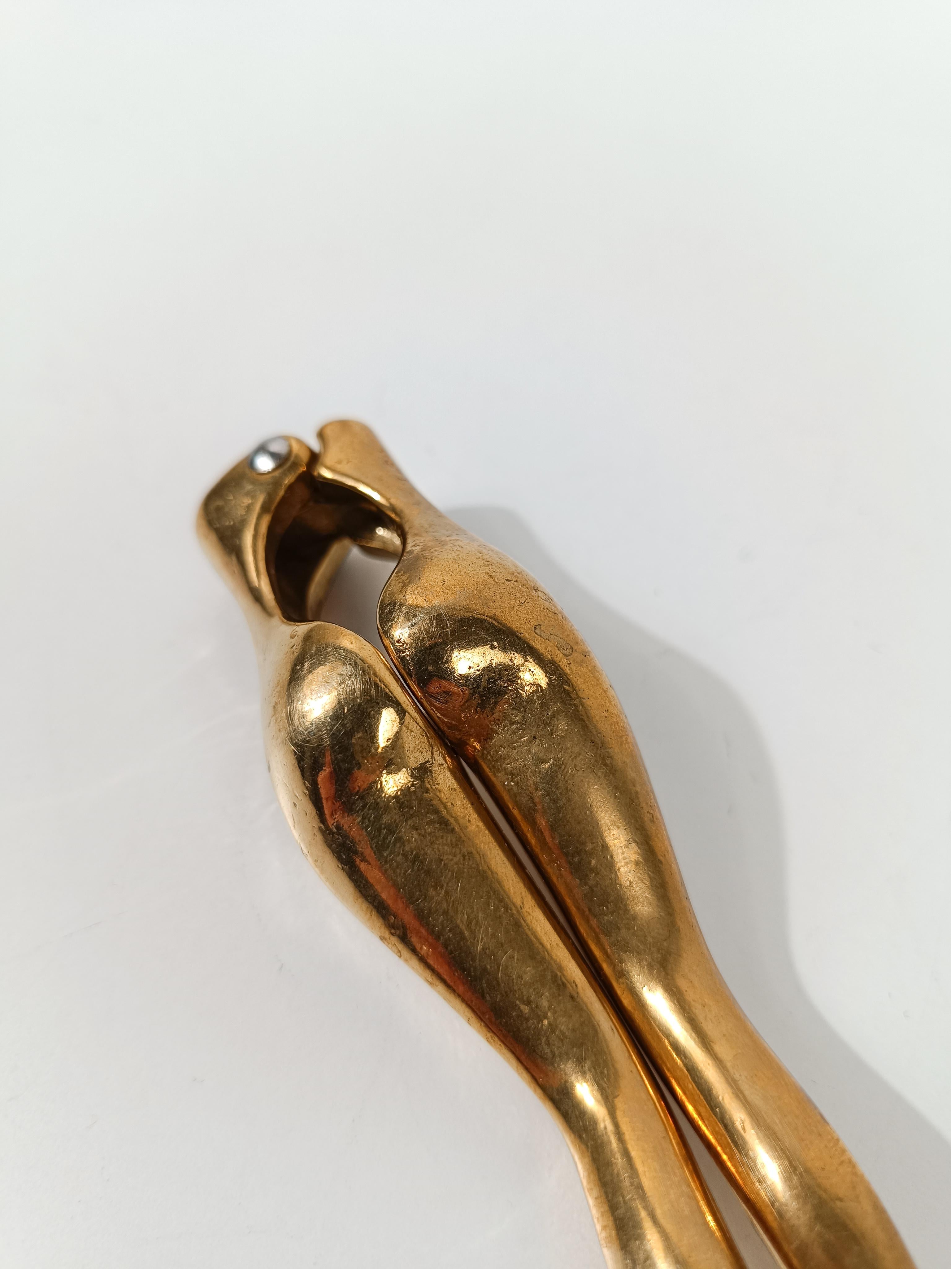 Mid-century Modern Brass Nutcracker in the Shape of a Woman's Legs, 70s 8