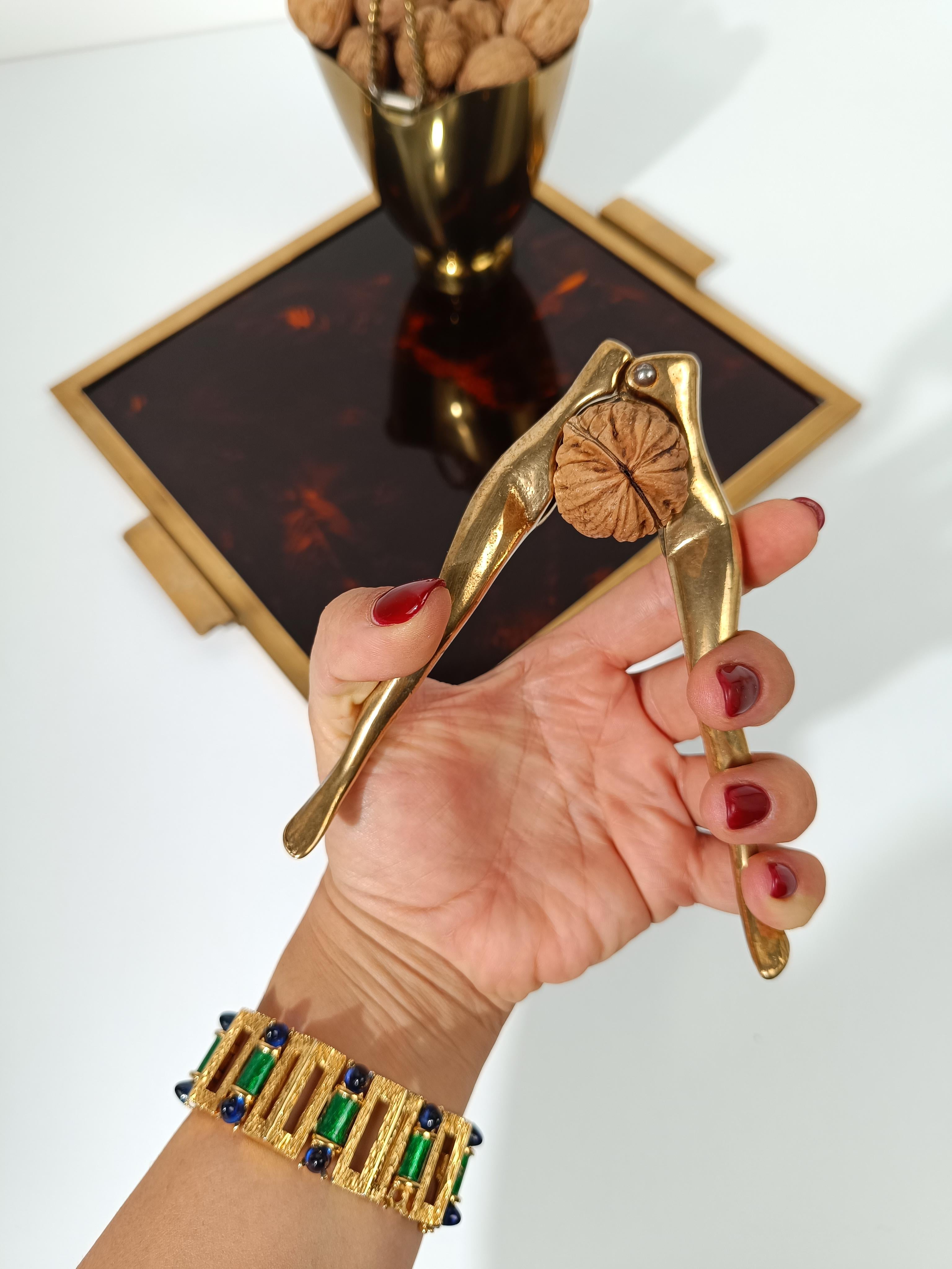 Mid-Century Modern Mid-century Modern Brass Nutcracker in the Shape of a Woman's Legs, 70s