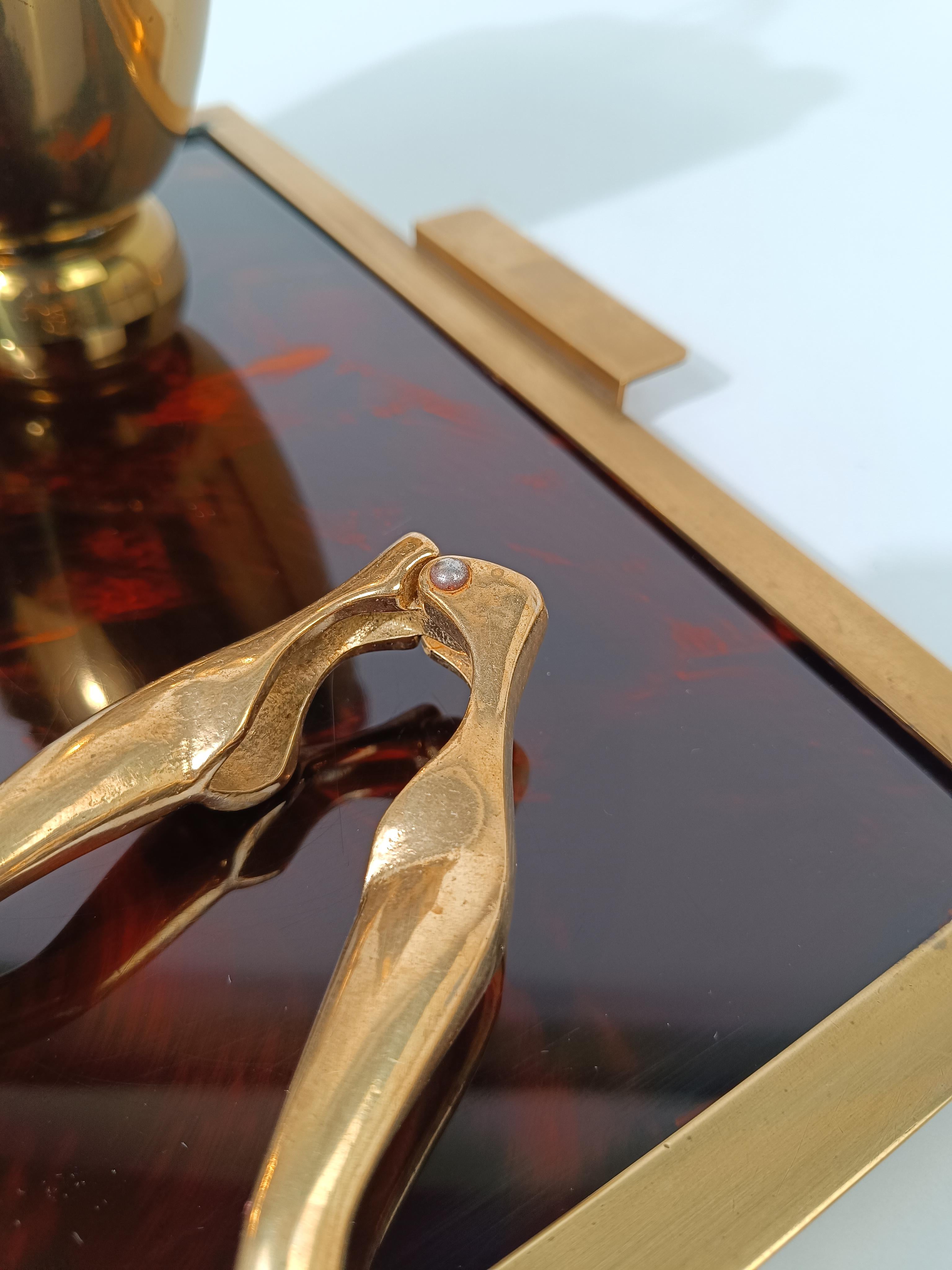 Mid-century Modern Brass Nutcracker in the Shape of a Woman's Legs, 70s 1