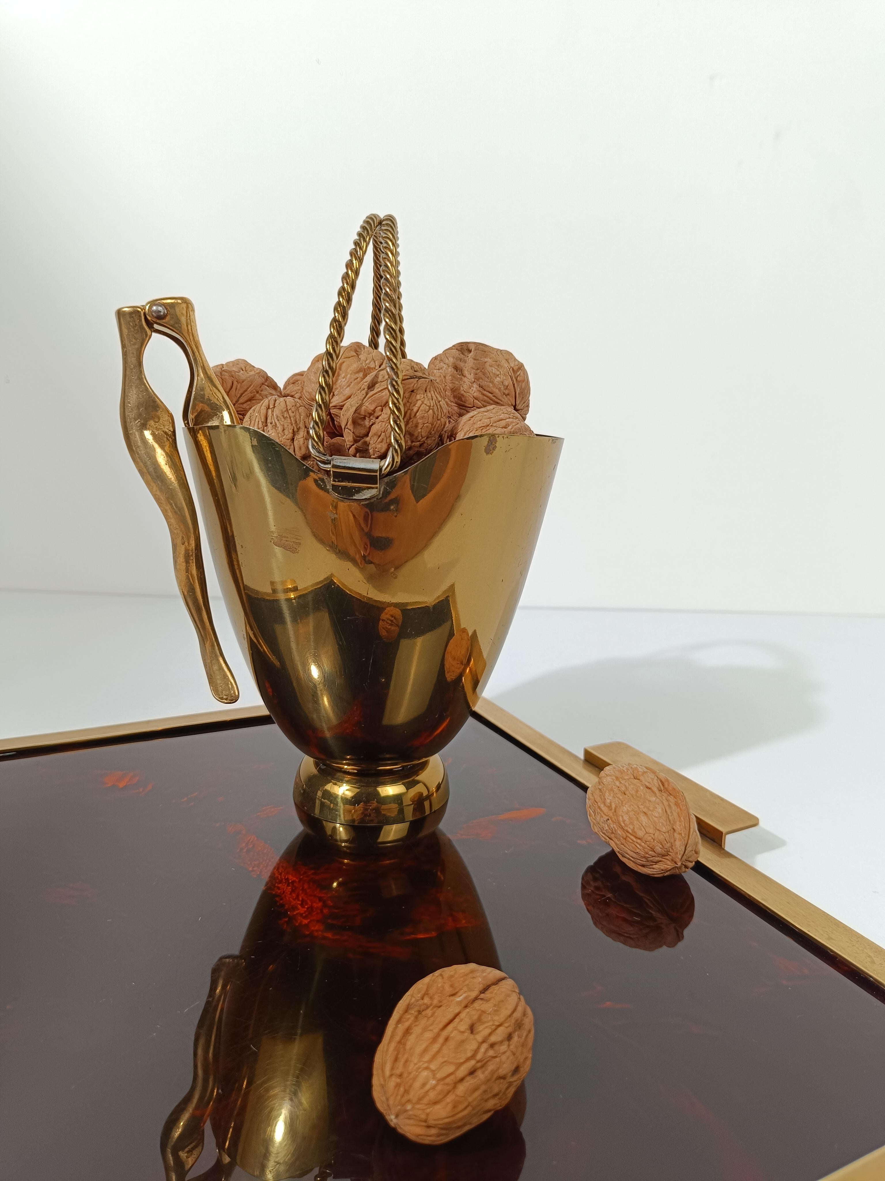 Mid-century Modern Brass Nutcracker in the Shape of a Woman's Legs, 70s 2
