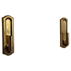 Mid Century Modern Brass Pair of Sconces by WKR Leuchten, 1960s. Germany
