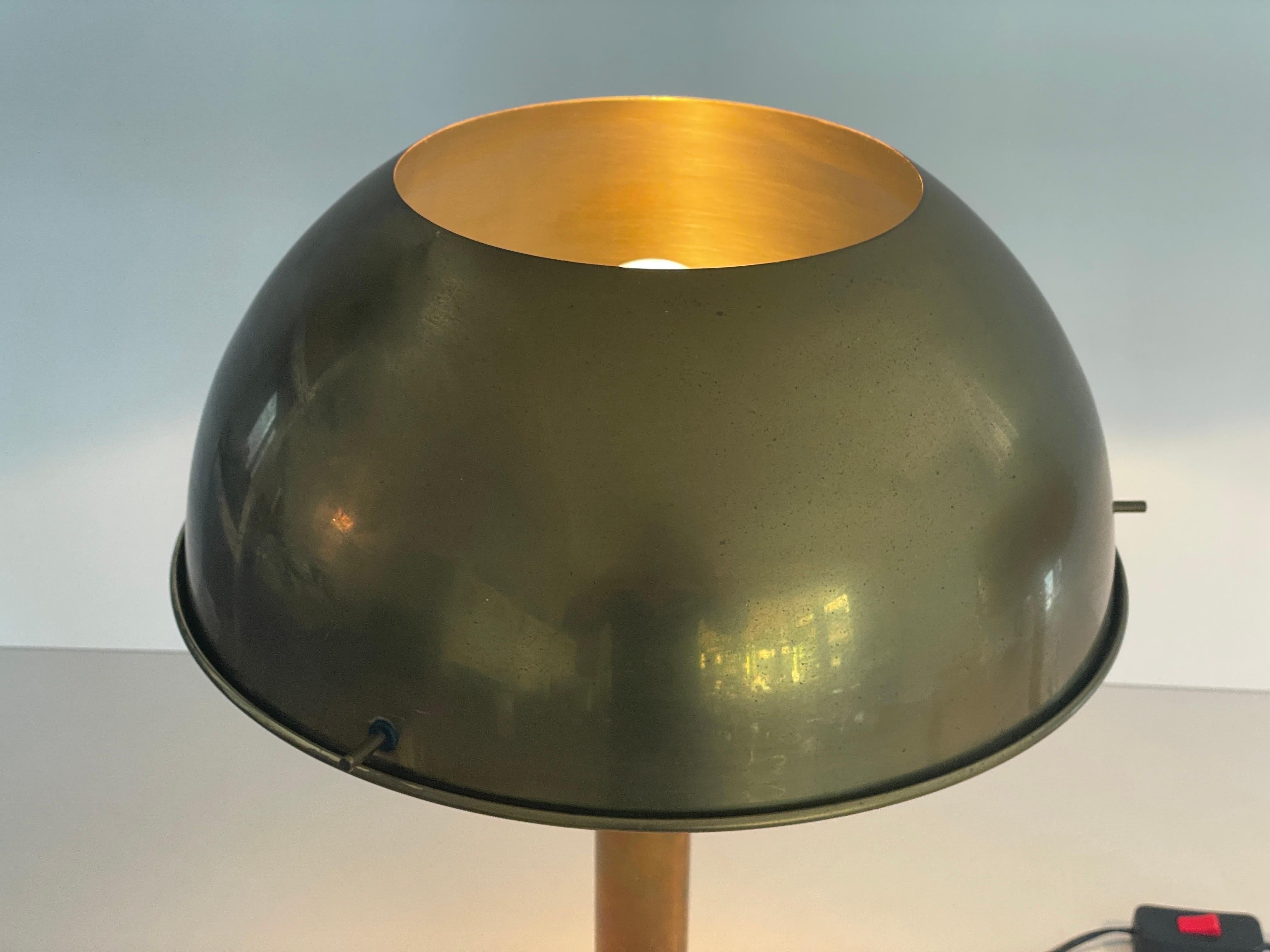 Mid-century Modern Brass Pair of Table Lamps by Florian Schulz, 1970s, Germany For Sale 10