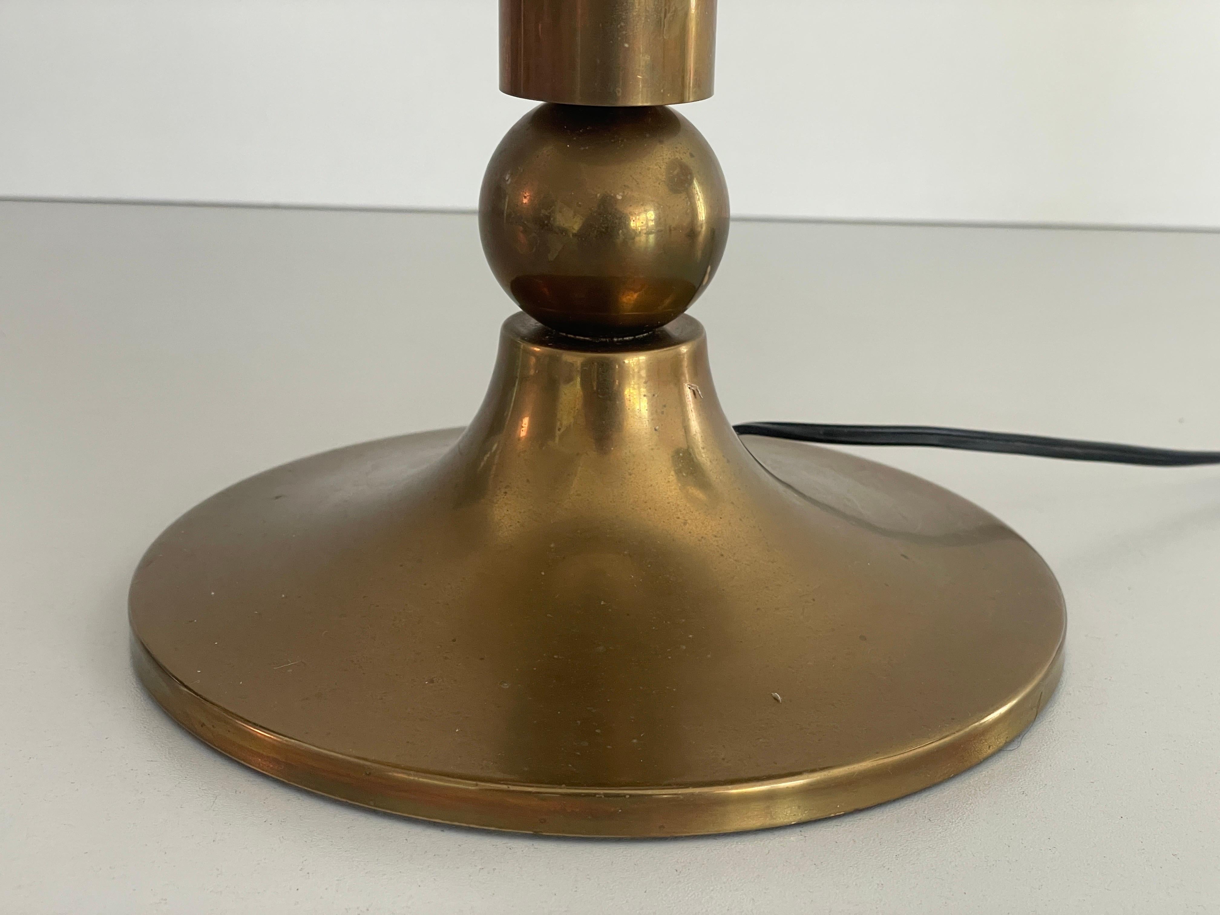 Mid-century Modern Brass Pair of Table Lamps by Florian Schulz, 1970s, Germany For Sale 3
