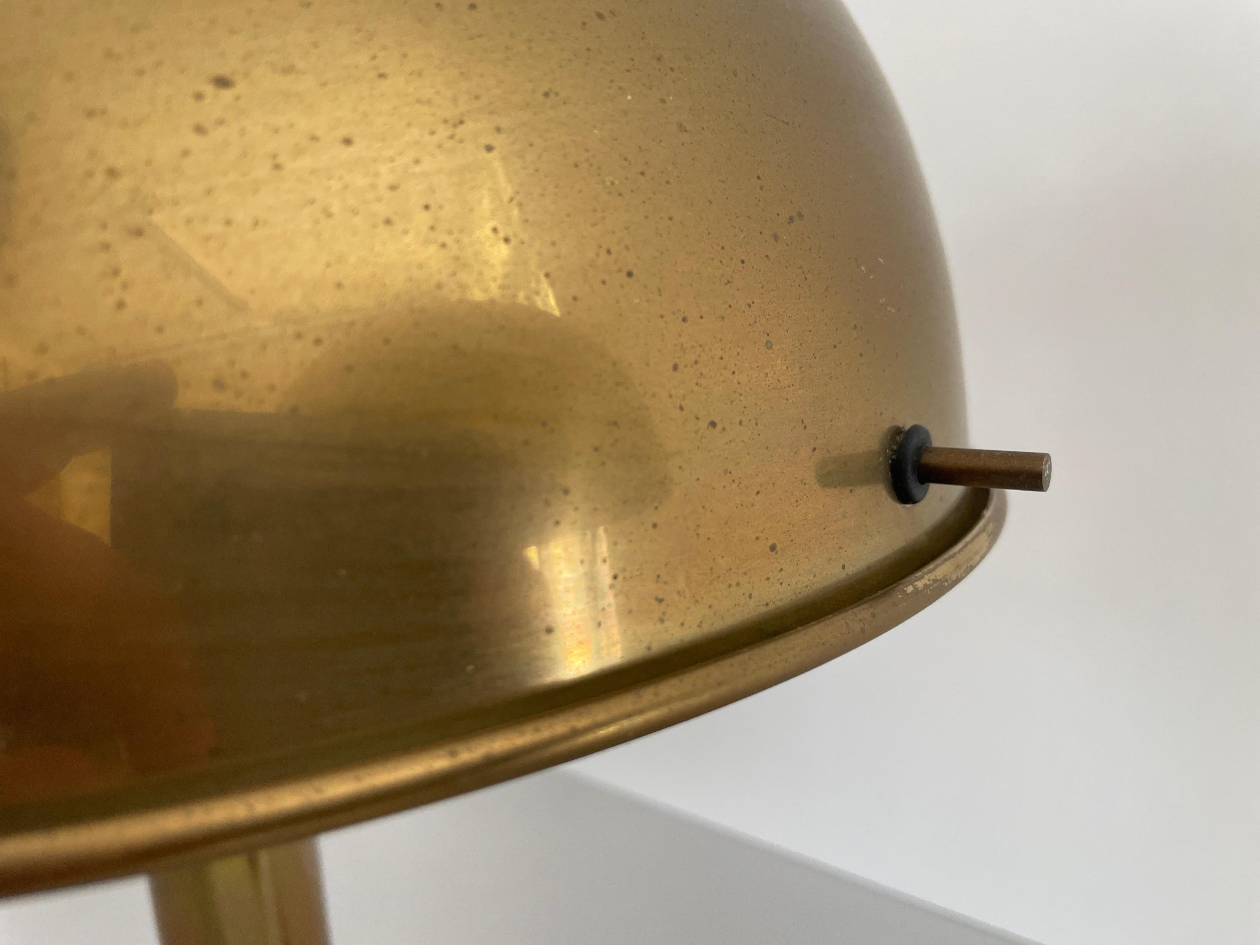 Mid-century Modern Brass Pair of Table Lamps by Florian Schulz, 1970s, Germany For Sale 4