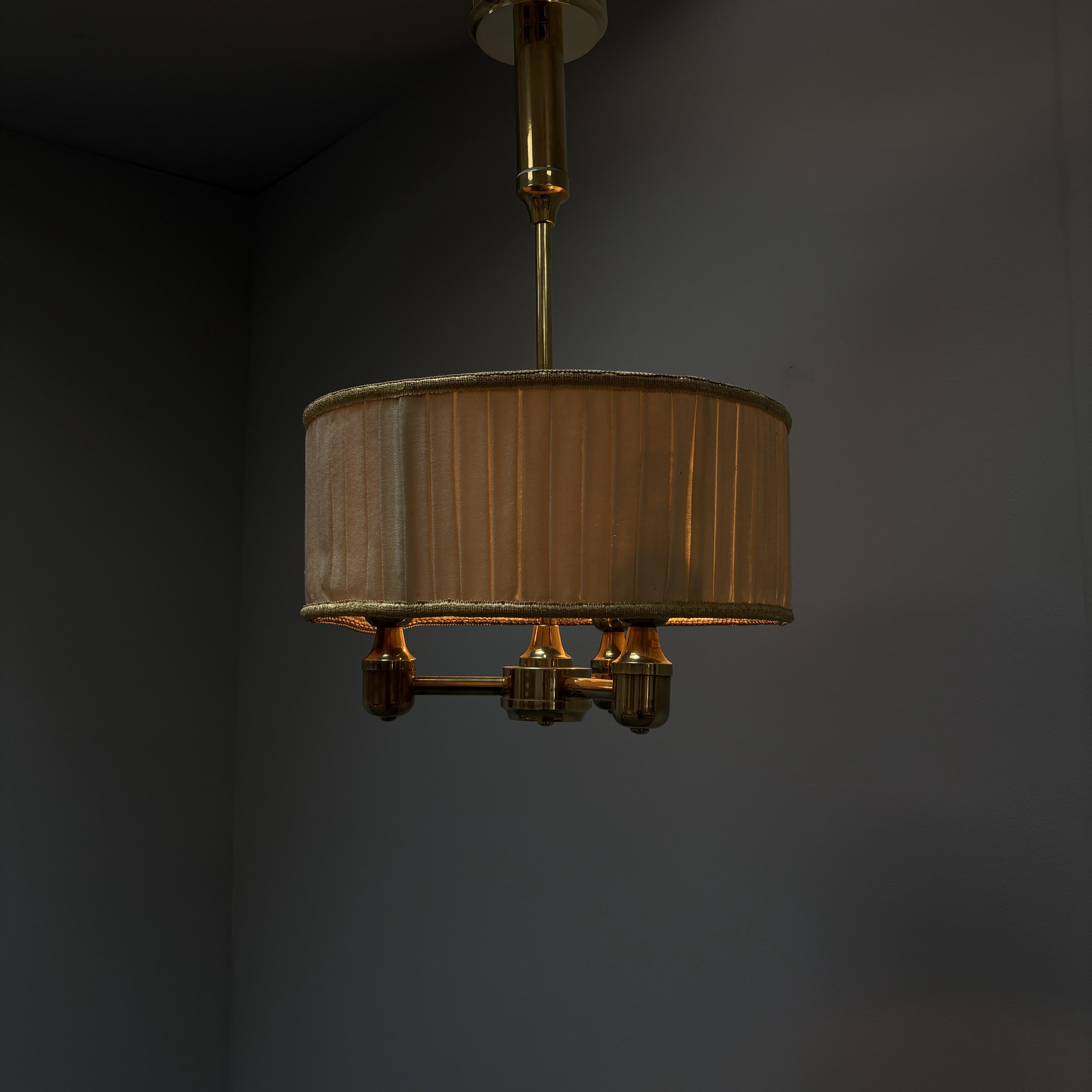 Mid-Century Modern Brass Pendant , 1960s, Germany For Sale 8