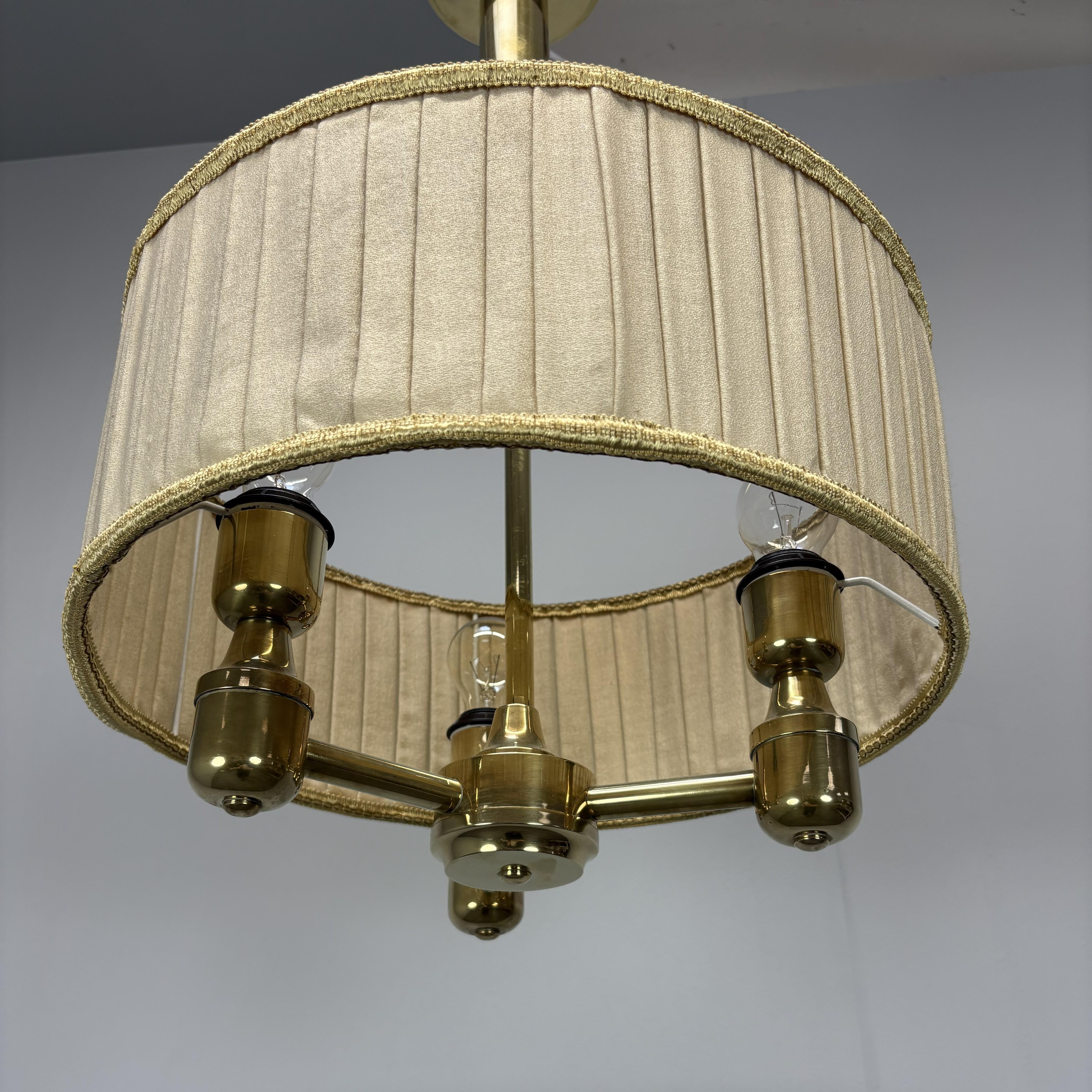 Mid-Century Modern Brass Pendant , 1960s, Germany In Good Condition For Sale In Praha, CZ