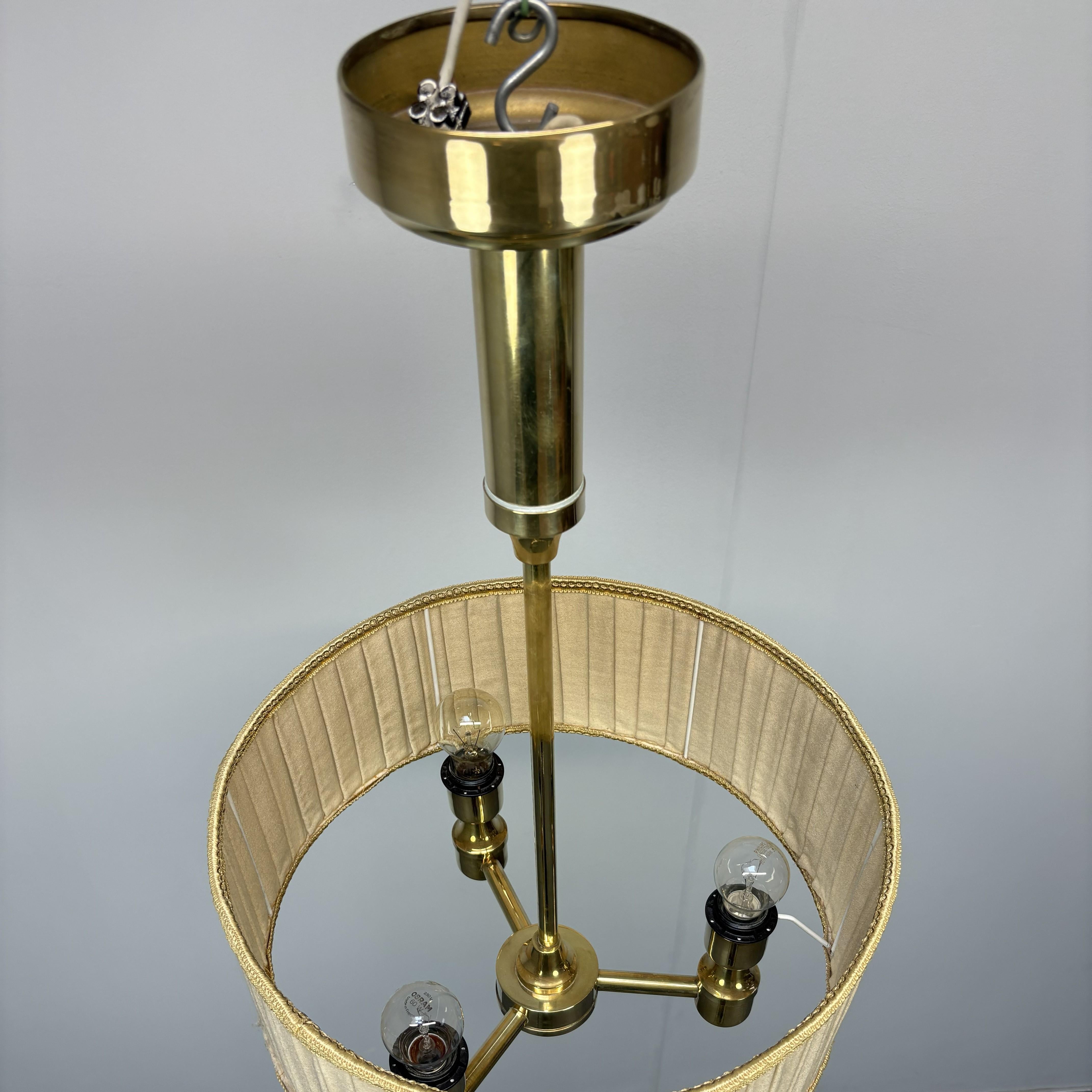 Mid-Century Modern Brass Pendant , 1960s, Germany For Sale 4