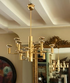 Mid-Century Modern Brass Pendant Lamp Deigned by Massive