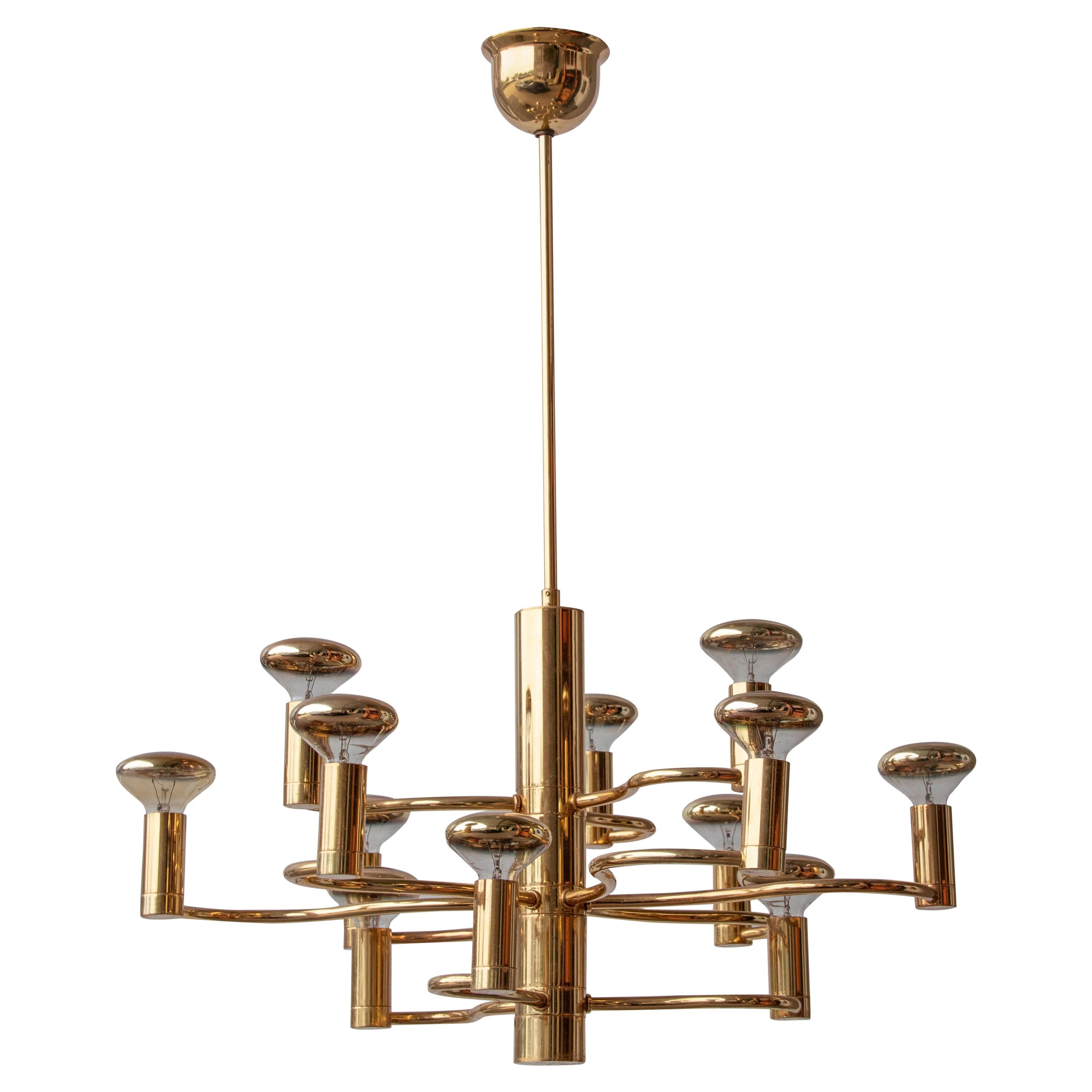 Brass Tubes Lamp Chandelier Ceiling Long Round Pipe Tubing Diameter Shape Mid 1 