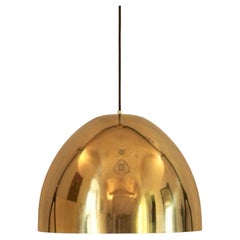 Midcentury Modern Brass Pendant Light, Italy 1970s