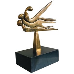 Mid-Century Modern Brass Sculpture, by Arleen Eichengreen & Nancy Gensburg