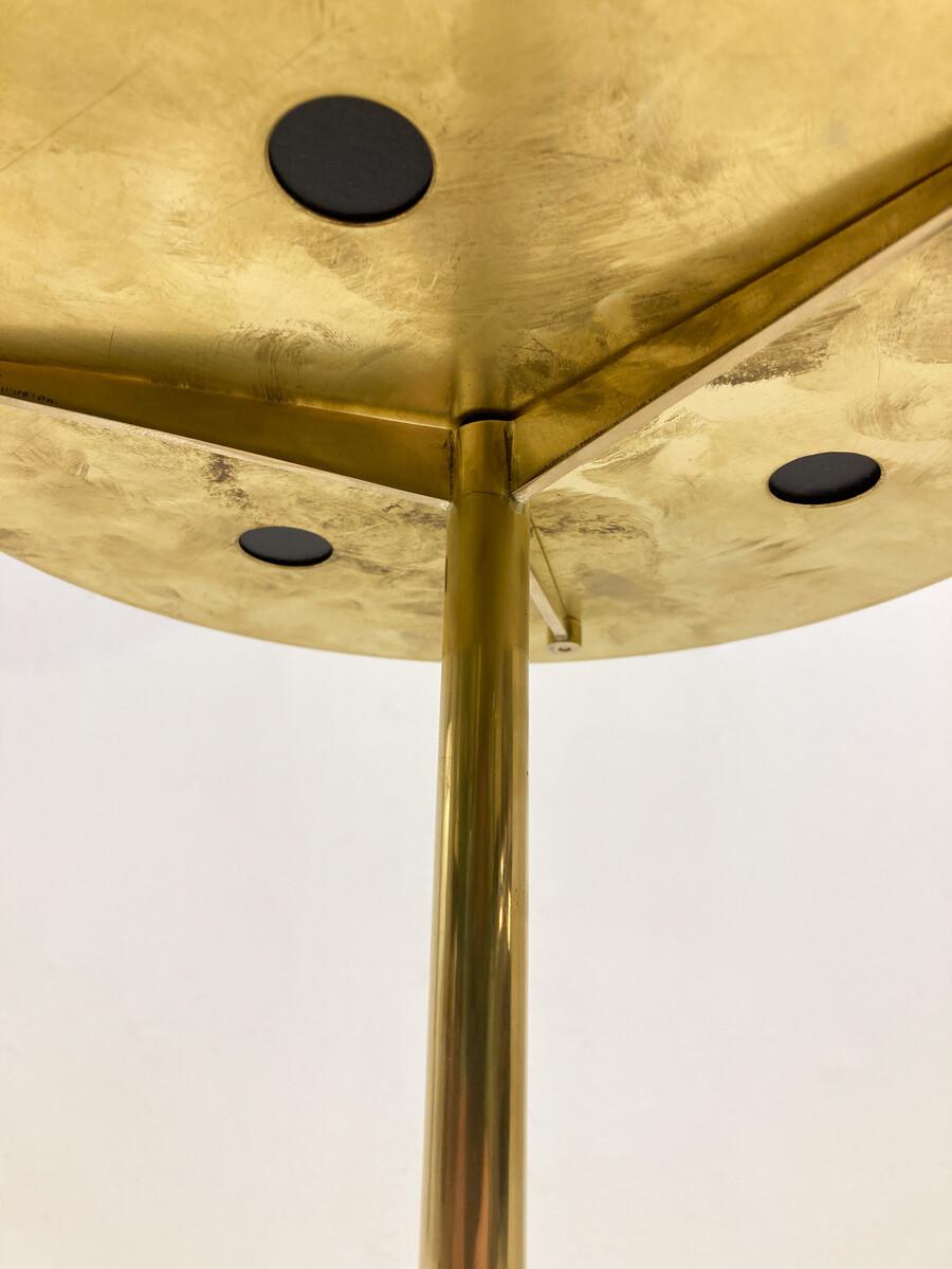 Mid-Century Modern Brass Side Table T1 by Osvaldo Borsani for ABV & Tecno, 1950s In Good Condition For Sale In Brussels, BE