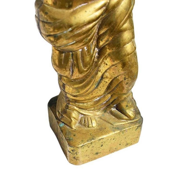 greek brass figurine