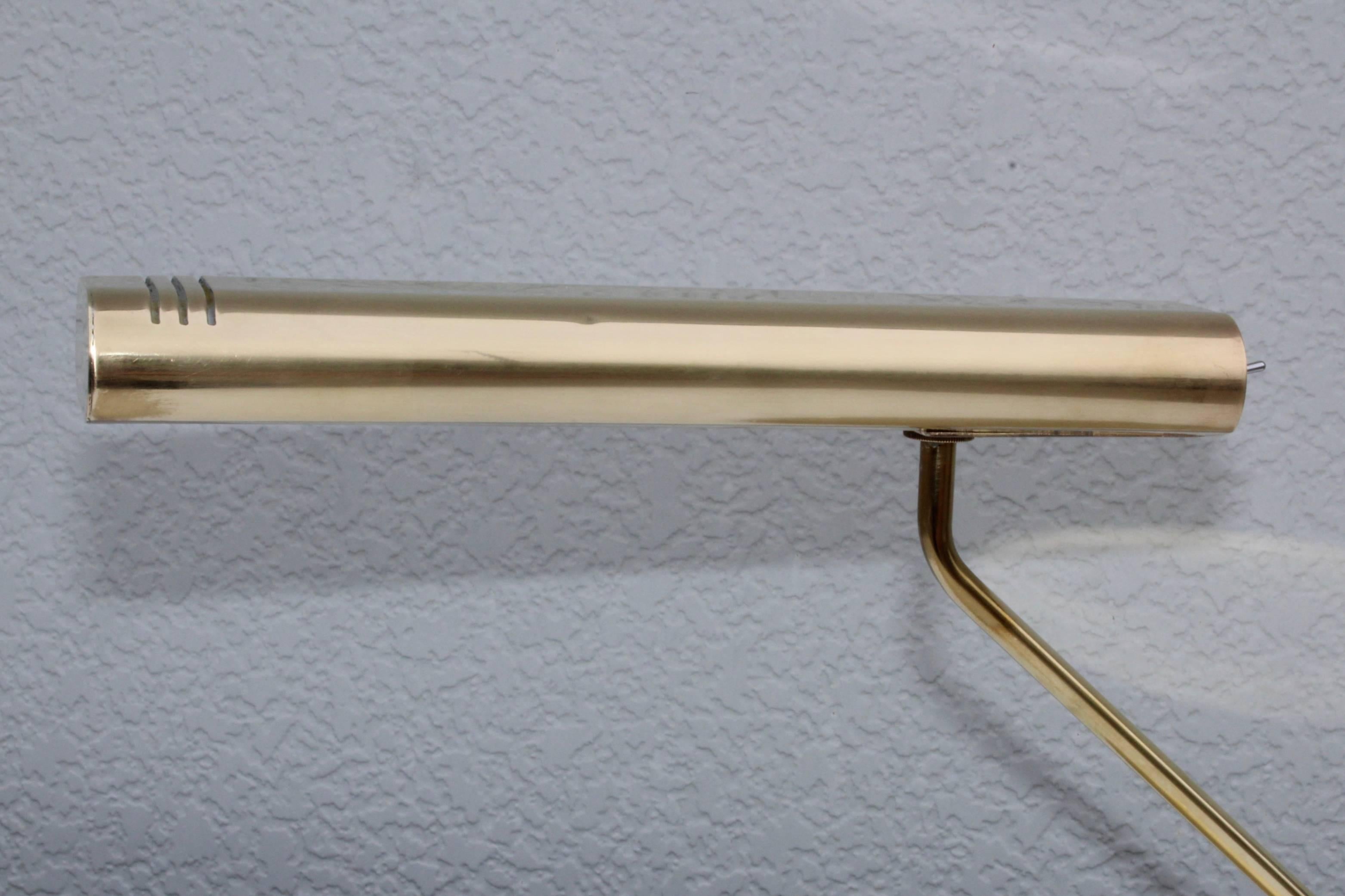 Mid-Century Modern Brass Swivel Table Lamps 11