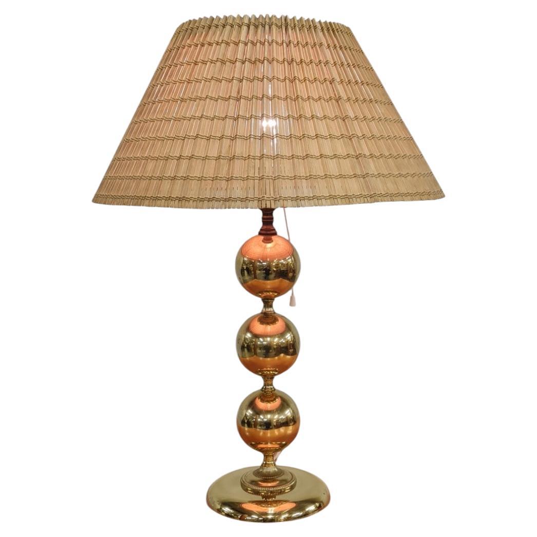 Mid-Century Modern Brass Table Lamp Attr. Kai Ruokonen, Valaisin Mäkelä 1970s