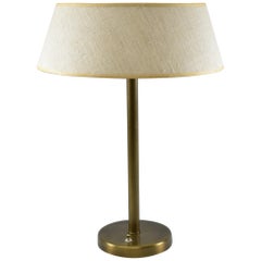 Vintage Mid-Century Modern Brass Table Lamp Attributed to Walter Von Nessen