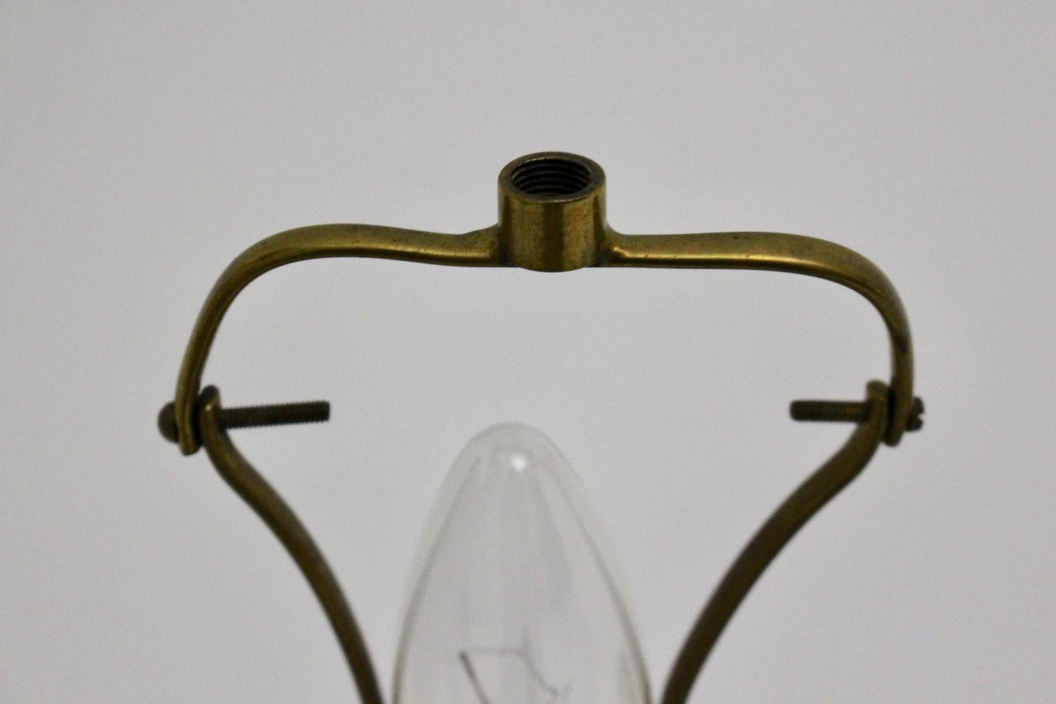 Mid-Century Modern Brass Table Lamp by Carl Axel Acking Attributed, 1940s Sweden 13