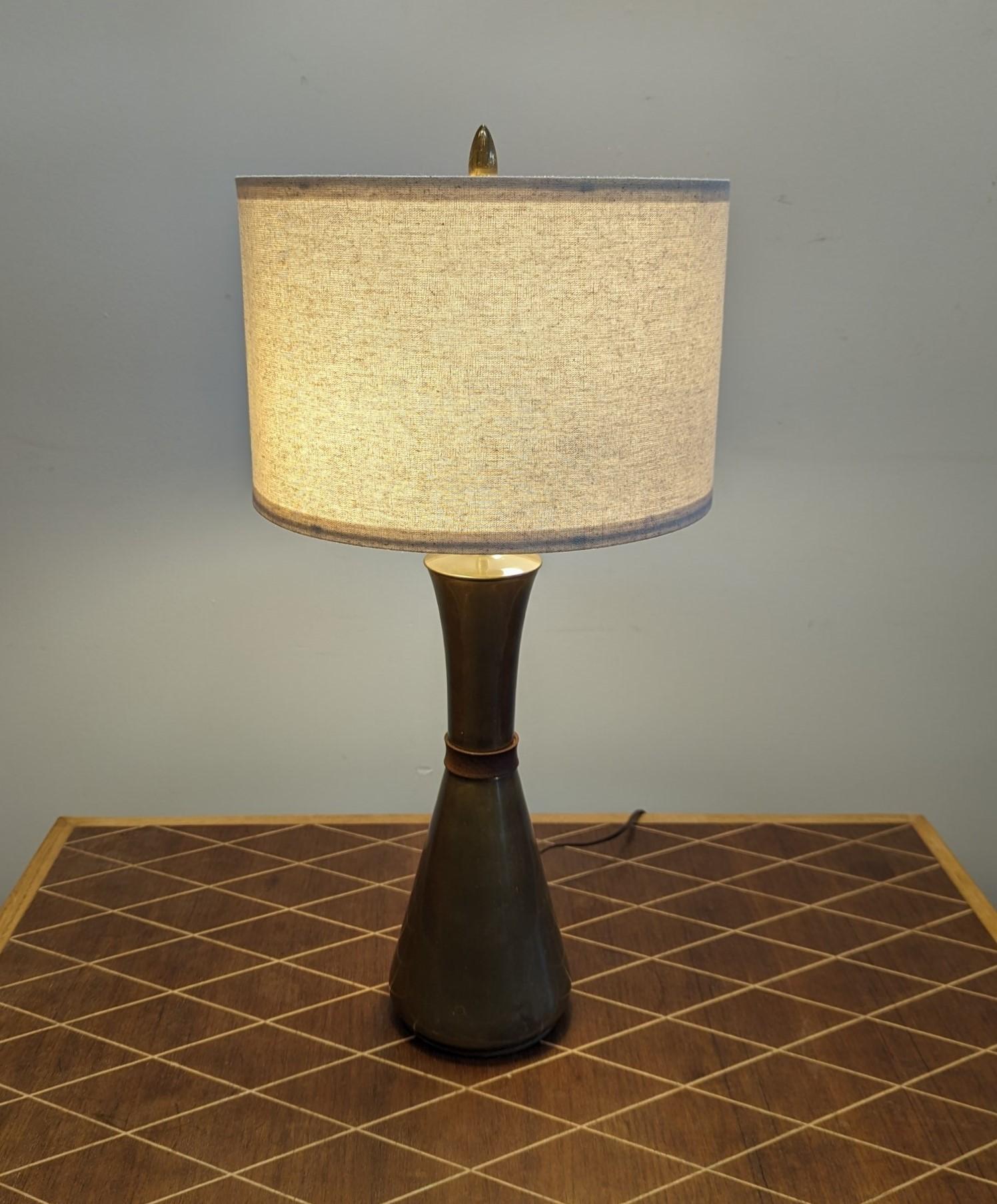 Mid-Century Modern Mid Century Modern Brass Table Lamp For Sale