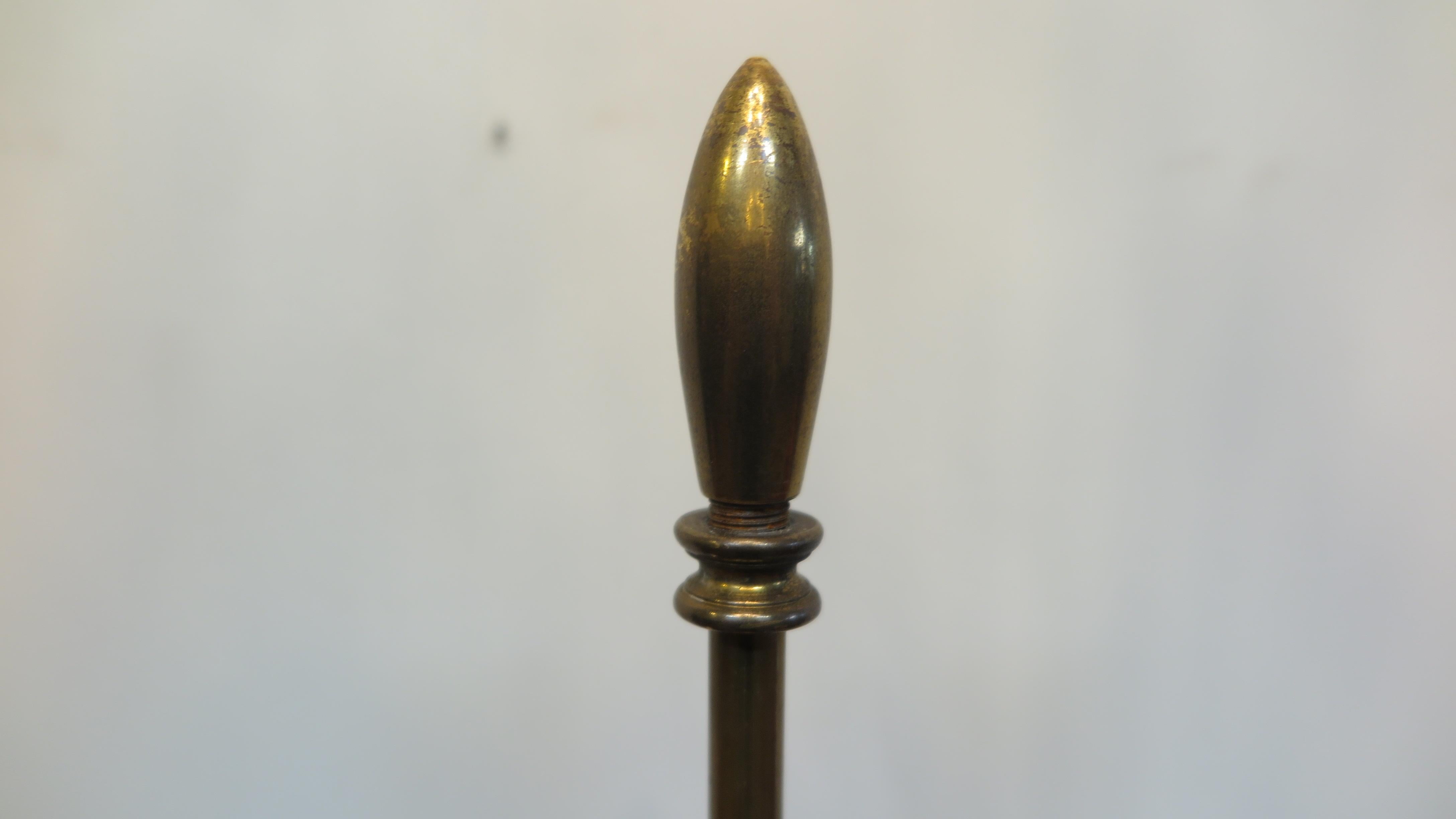 Mid Century Modern Brass Table Lamp For Sale 1