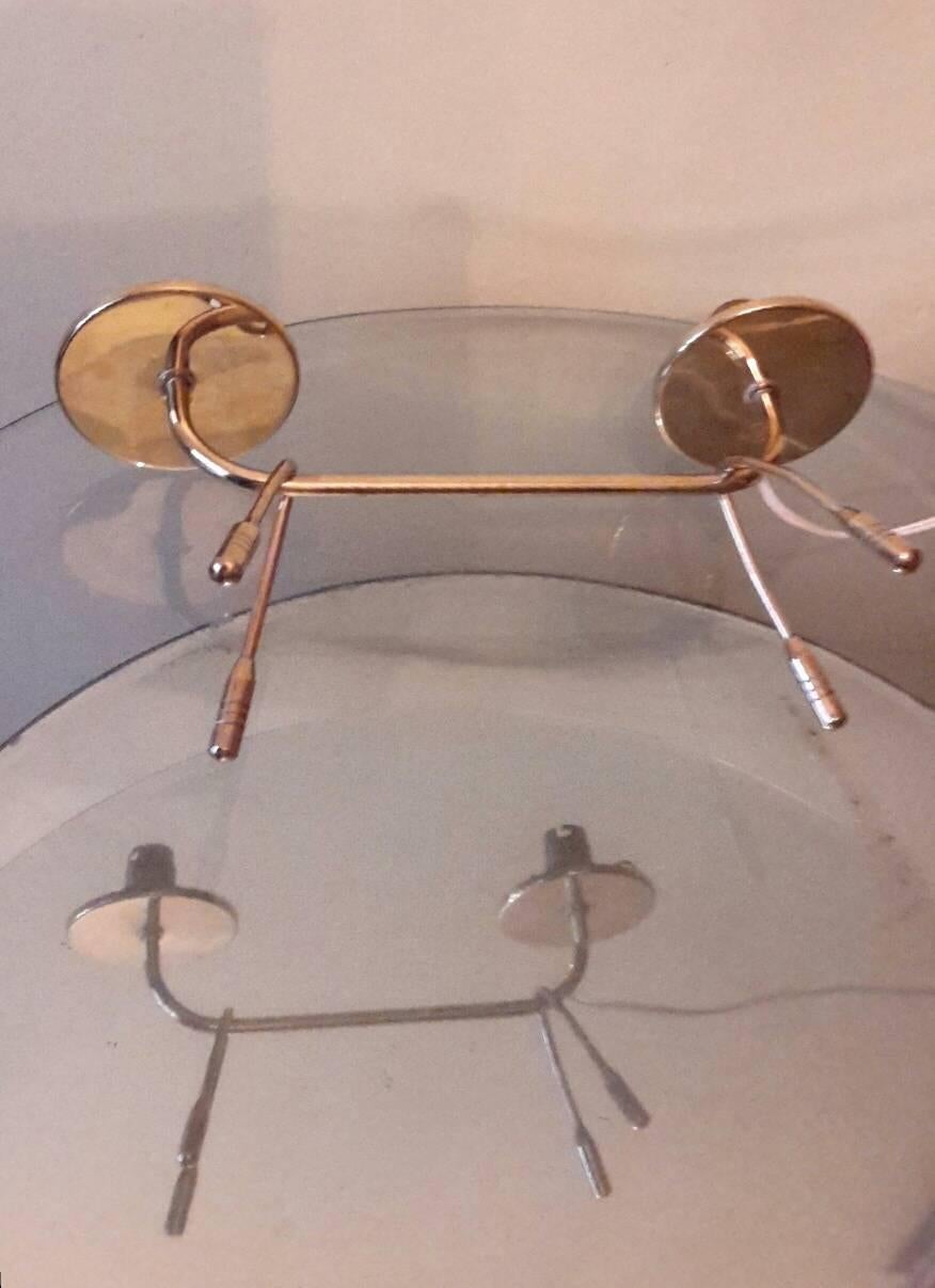 Mid-20th Century Mid-Century Modern Brass Table Lamp, France, 1950s