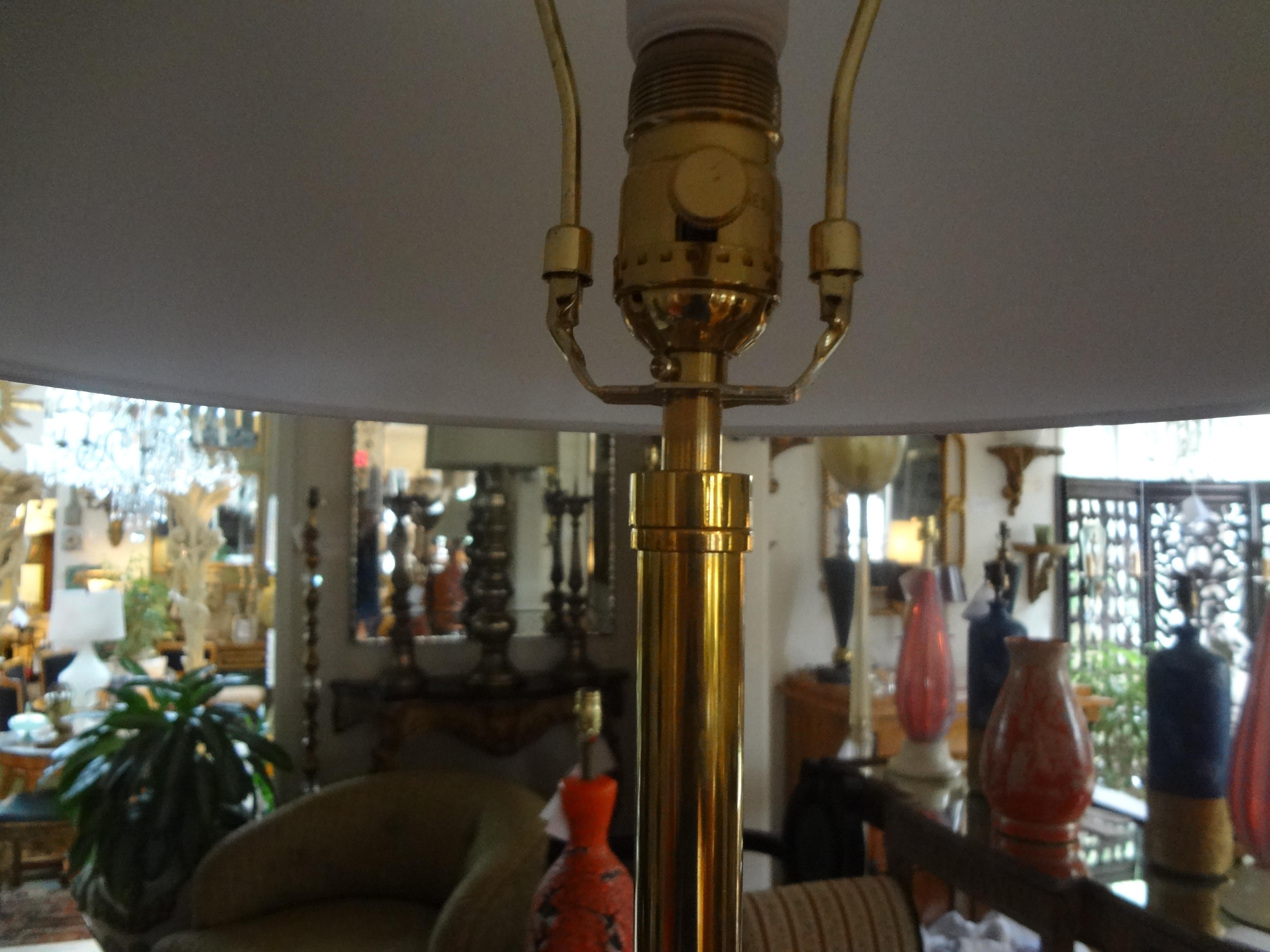 Mid-Century Modern Brass Tripod Floor Lamp 1