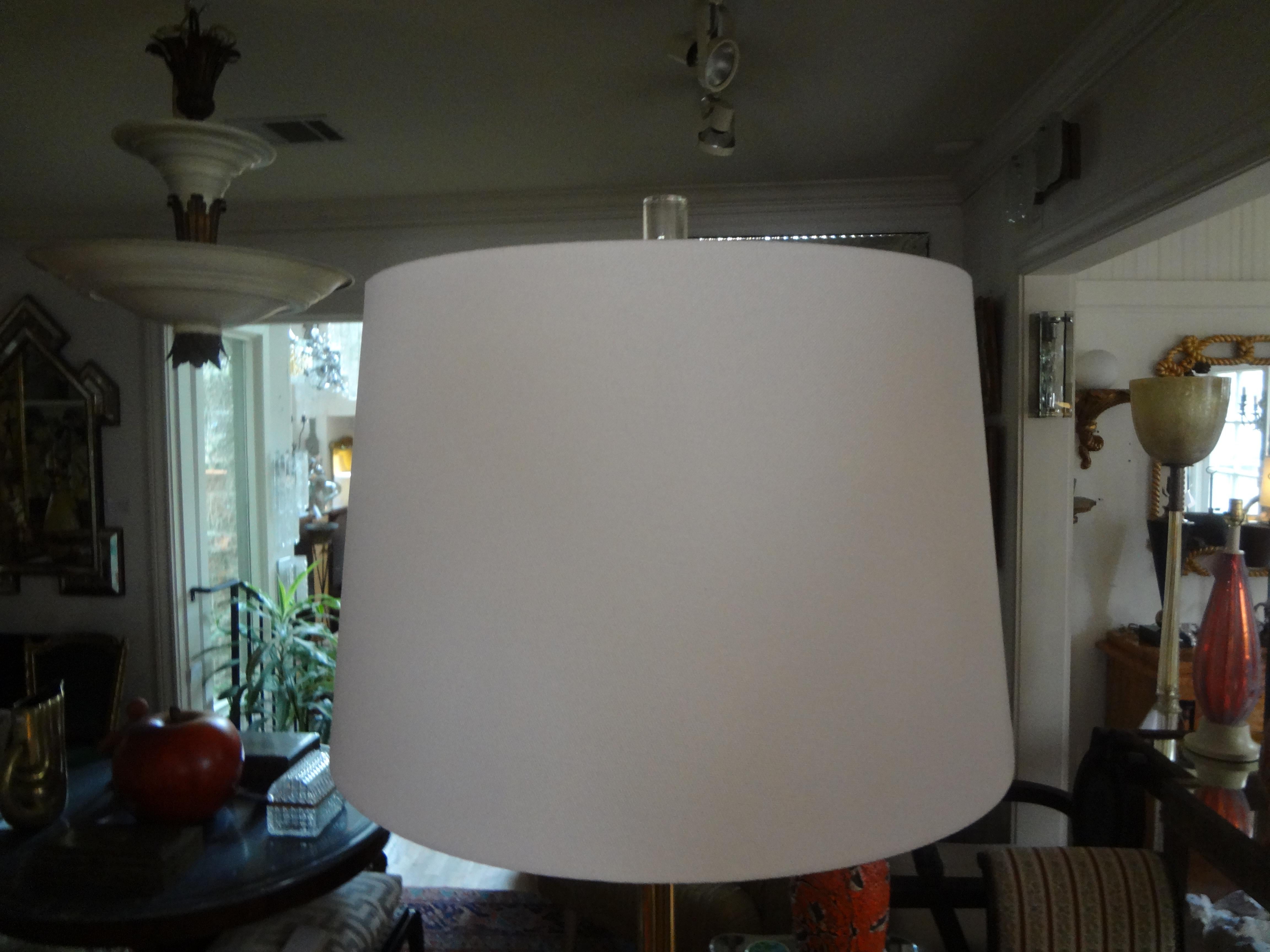 Mid-Century Modern Brass Tripod Floor Lamp 2