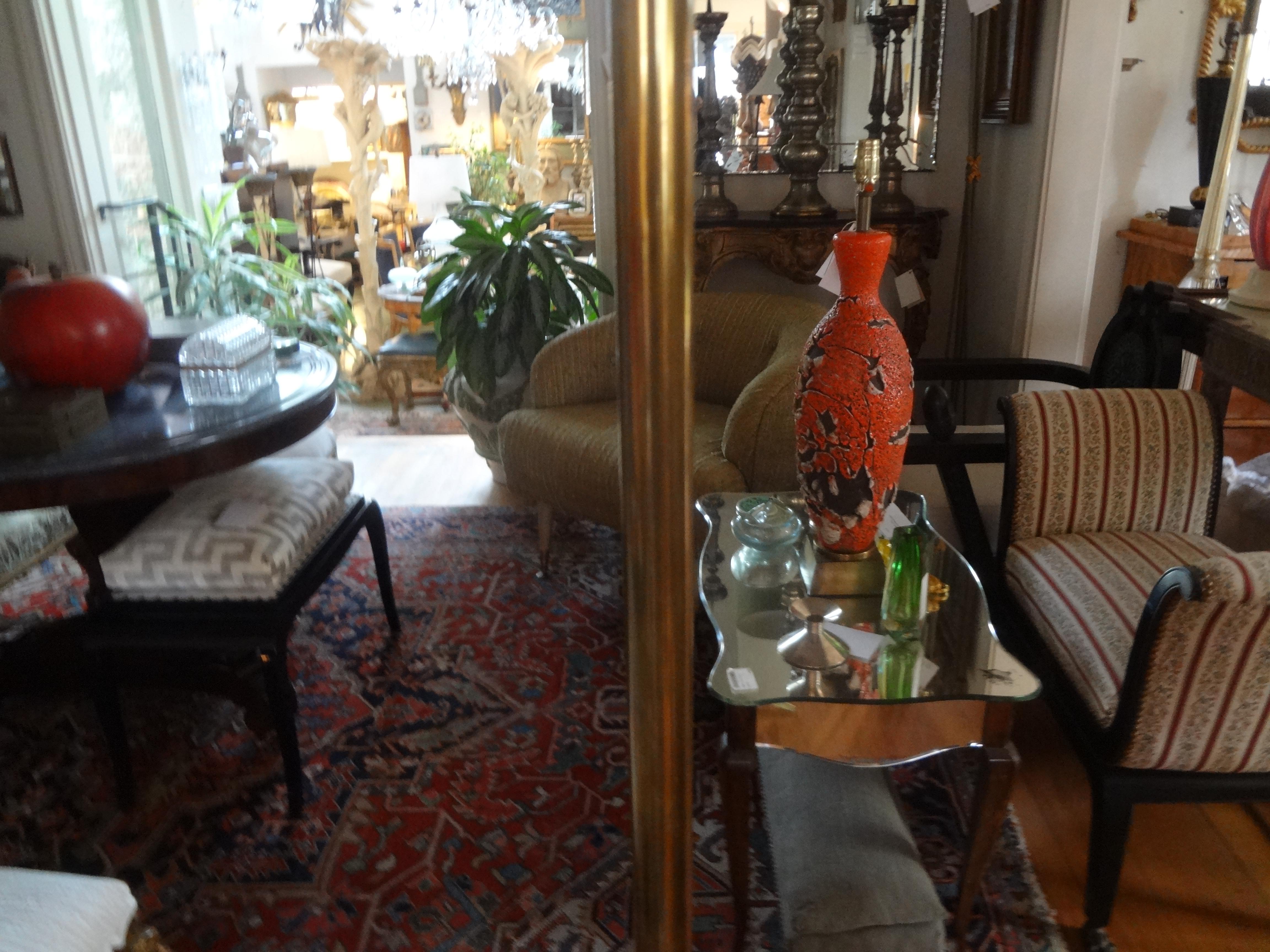 Mid-Century Modern Brass Tripod Floor Lamp 3