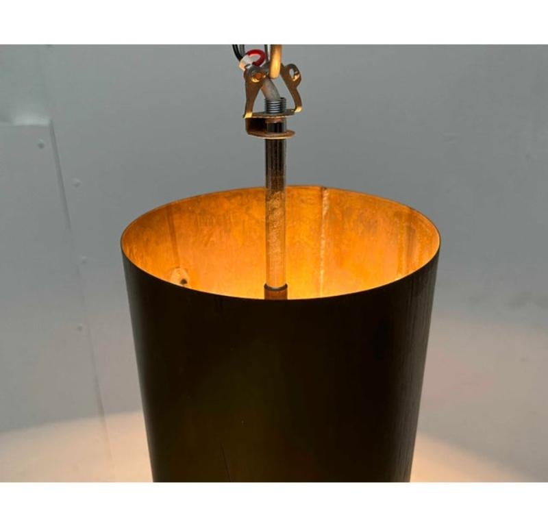 Mid-Century Modern Brass Tube Pendant Lamp, 1960s For Sale 11