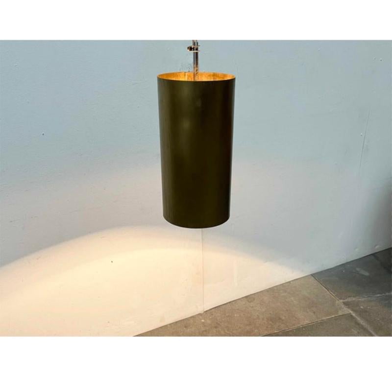 Mid-Century Modern Brass Tube Pendant Lamp, 1960s In Good Condition For Sale In Hamburg, DE