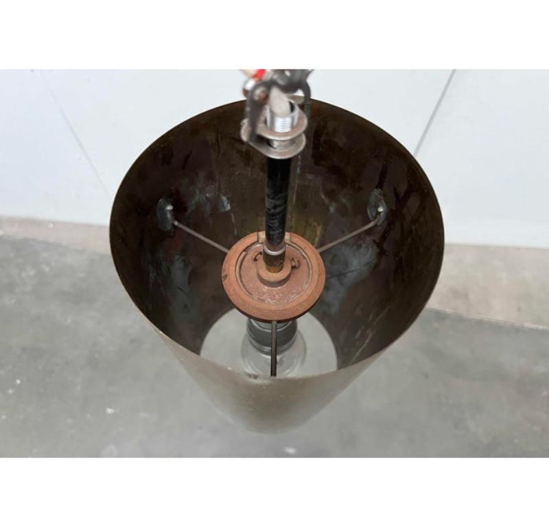 Mid-Century Modern Brass Tube Pendant Lamp, 1960s For Sale 1