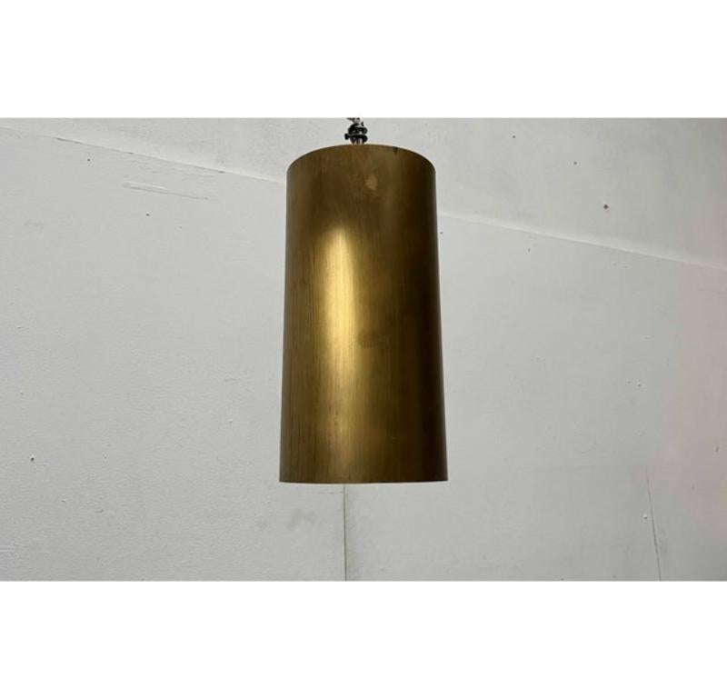 Mid-Century Modern Brass Tube Pendant Lamp, 1960s For Sale 2