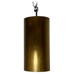 Mid-Century Modern Brass Tube Pendant Lamp, 1960s