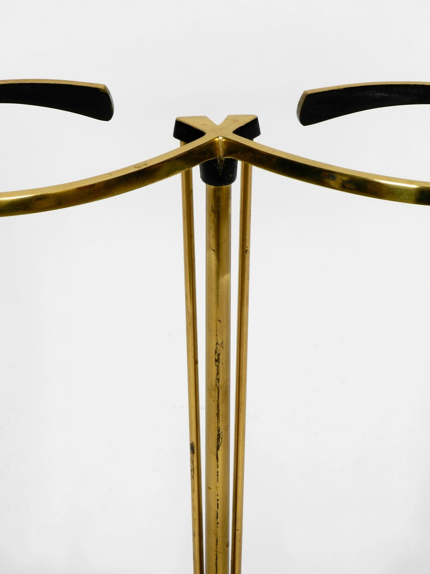 Mid-Century Modern Brass Umbrella Stand by Walter Bosse in Original Condition 5