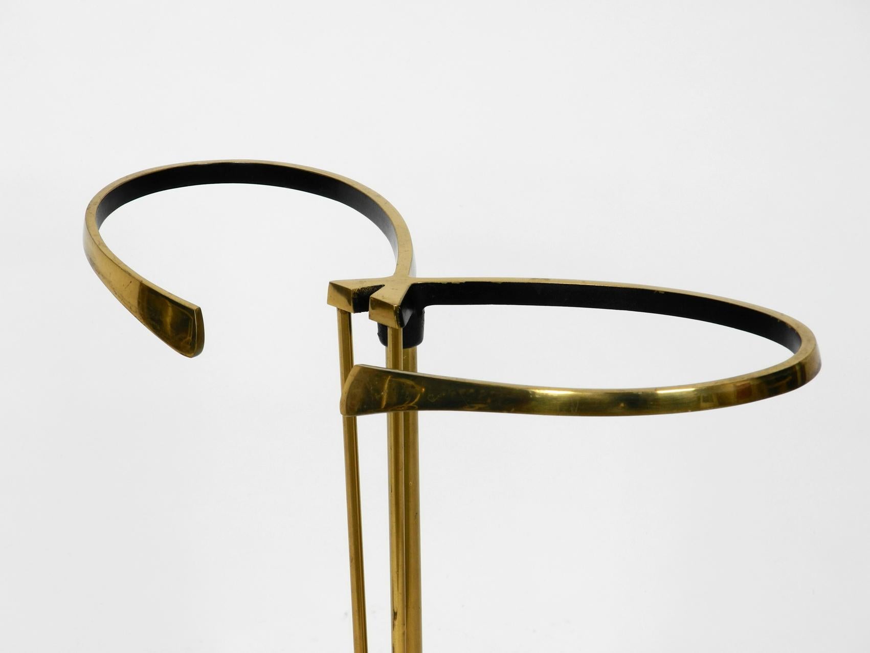 Mid-Century Modern Brass Umbrella Stand by Walter Bosse in Original Condition 7