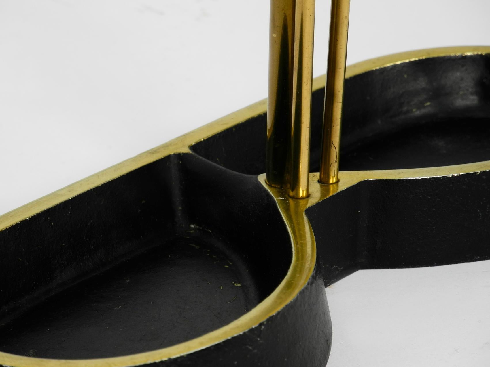 Mid-Century Modern Brass Umbrella Stand by Walter Bosse in Original Condition 4