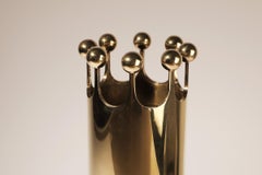 Mid-Century Modern Brass Vase by Pierre Forsell for Skultuna