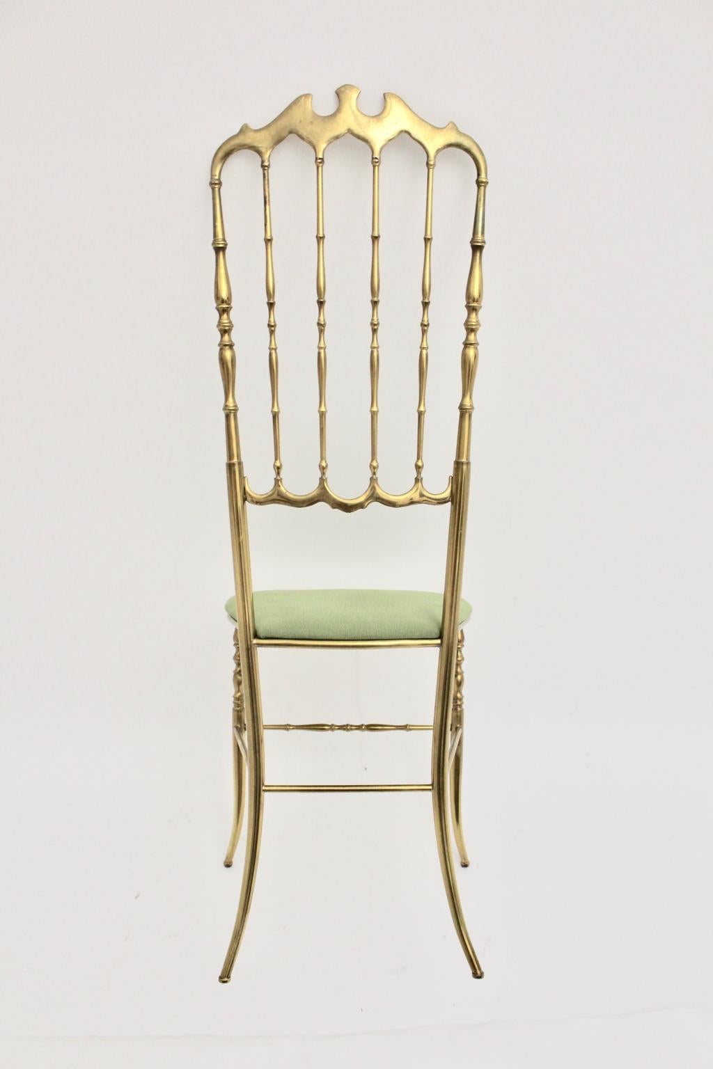 vintage brass chair