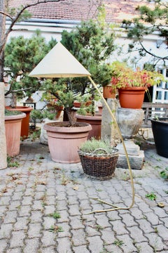 Mid-Century Modern Brass Vintage Floor Lamp Sumatra Rupert Nikoll, Austria