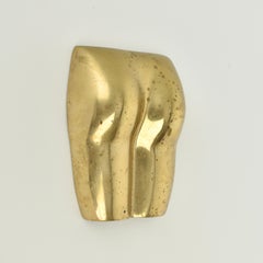 Sculpture murale nue en laiton de style Modernity