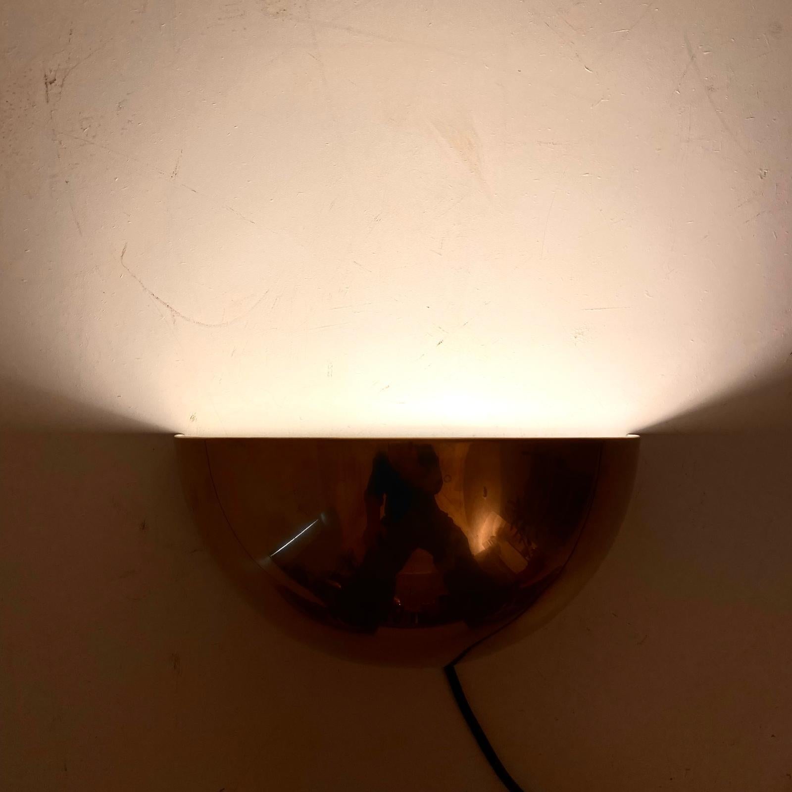 Mid Century Modern Brass Wall Sconces, Quebec Model, Gjlla Giani for Tronconi 9