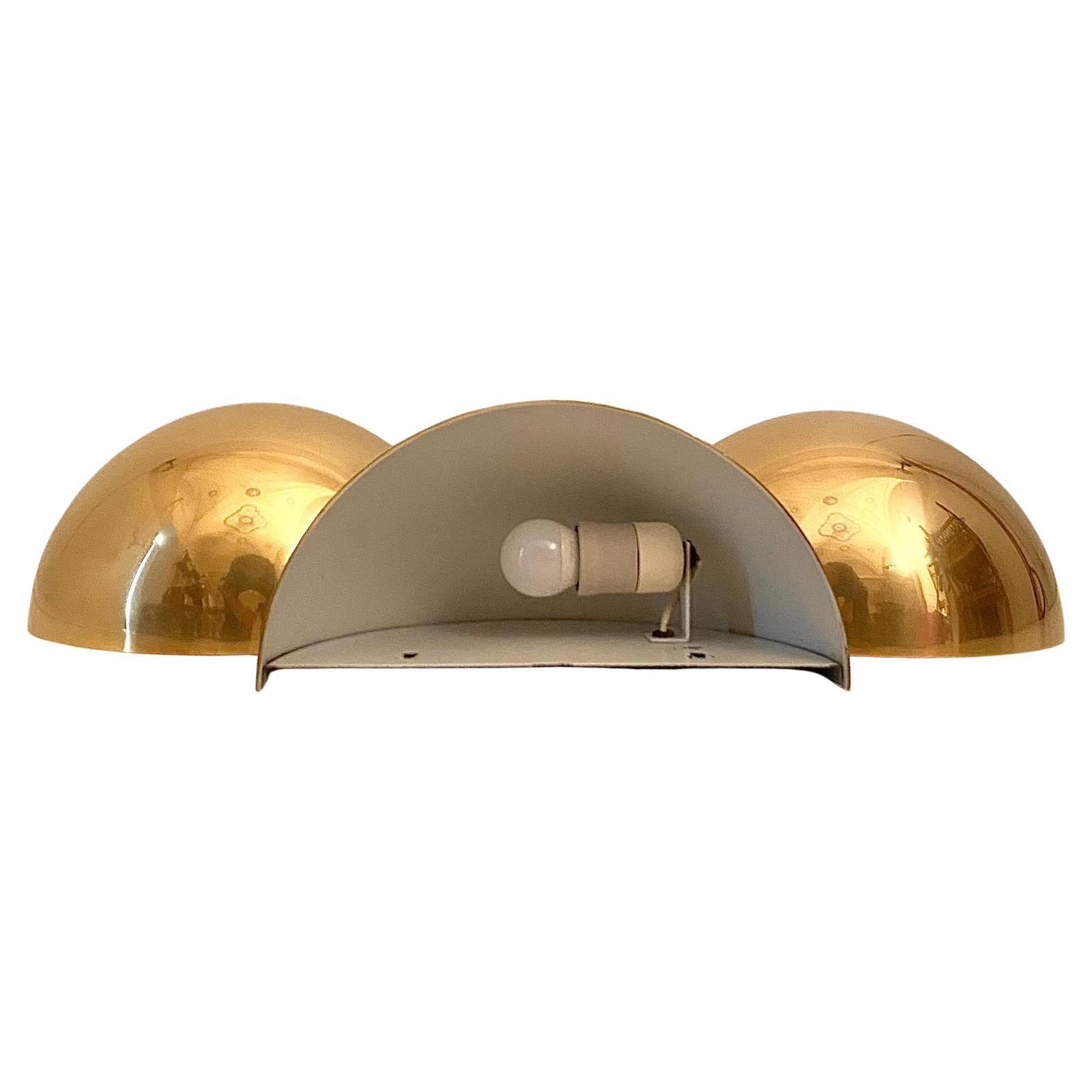 Mid Century Modern Brass Wall Sconces, Quebec Model, Gjlla Giani for Tronconi In Good Condition In Ceglie Messapica, IT