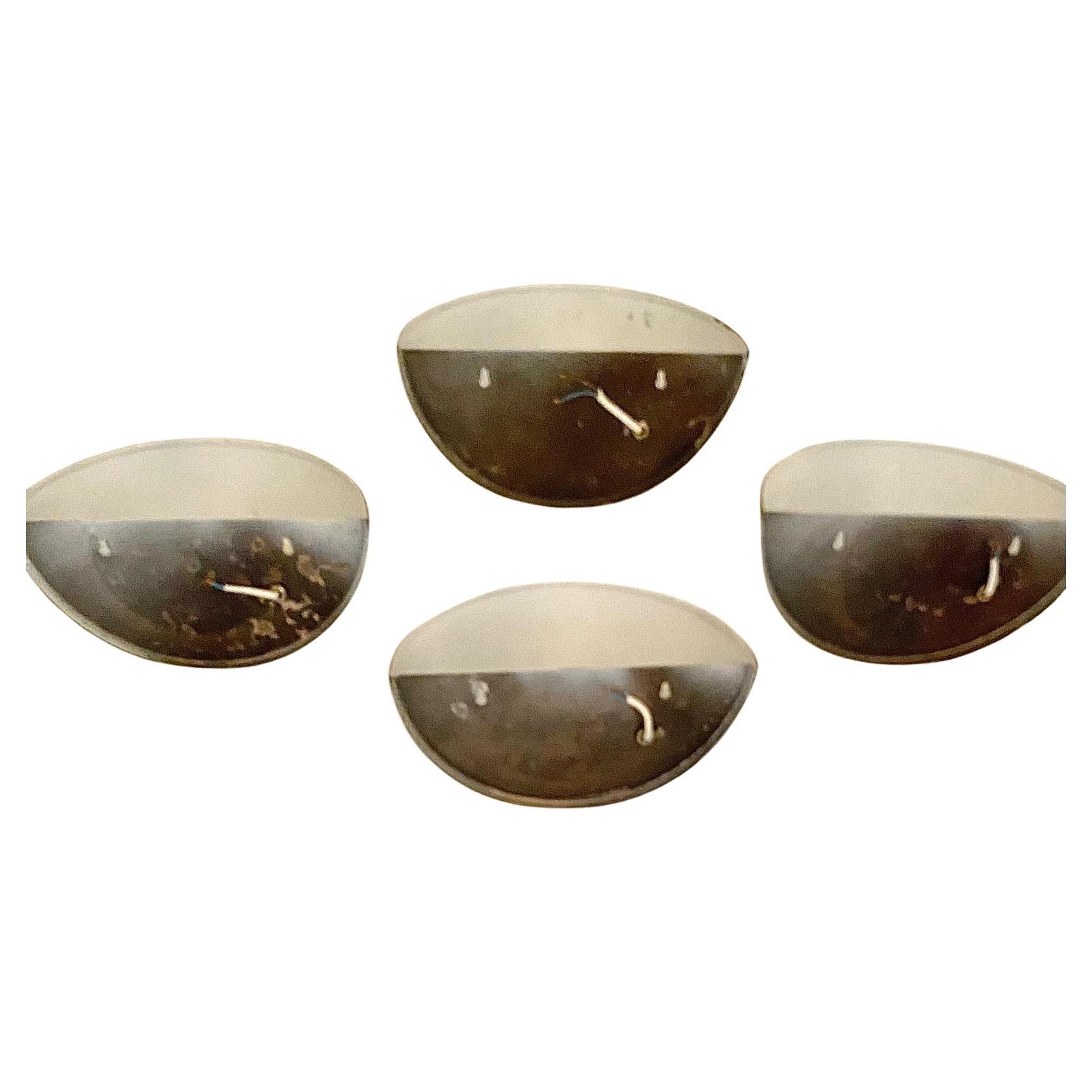 Late 20th Century Mid Century Modern Brass Wall Sconces, Quebec Model, Gjlla Giani for Tronconi