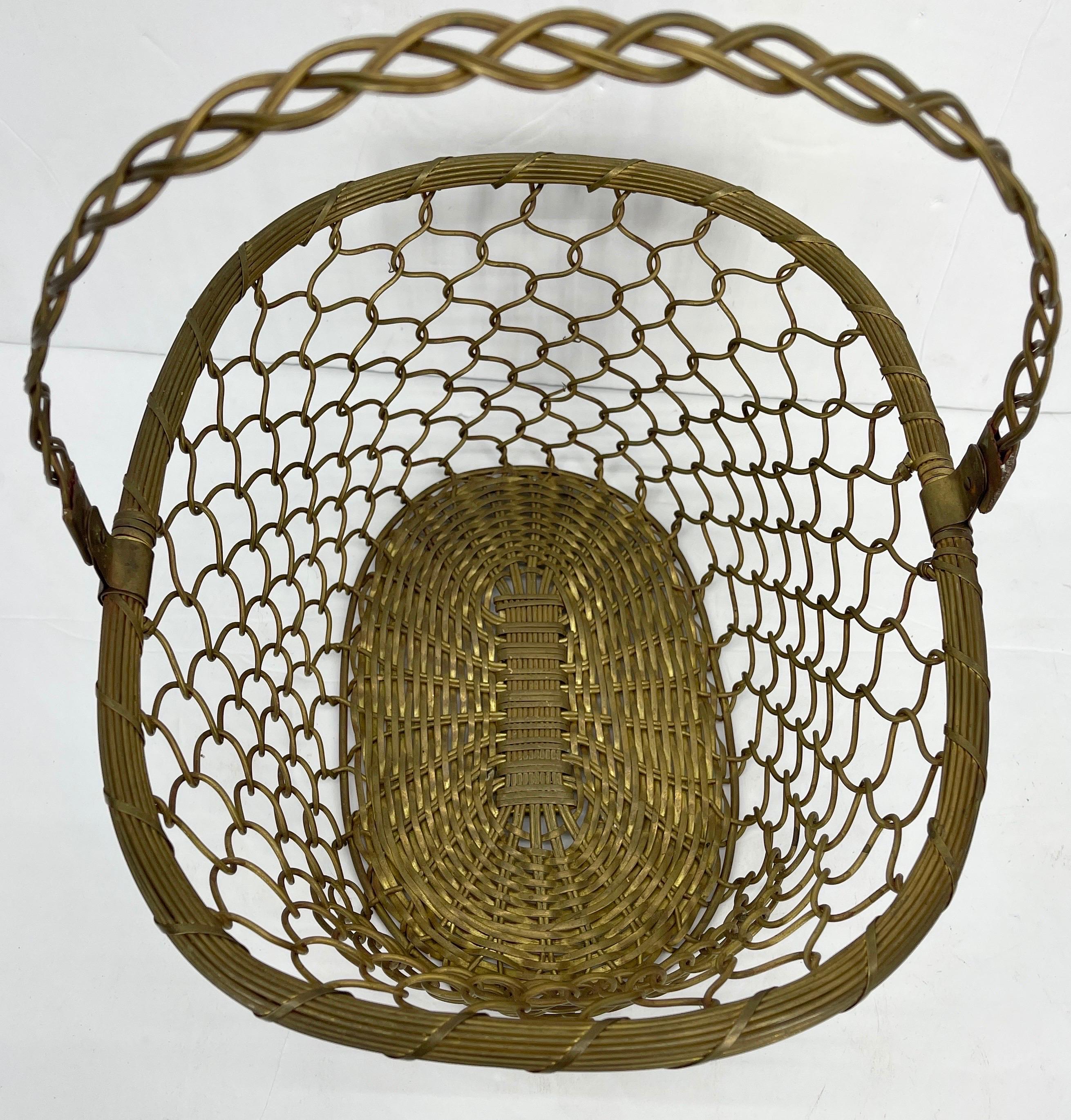 metal basket with handle