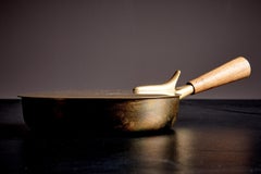 Mid-Century Modern Brass & Wood Ashtray by Werkstätte Carl Auböck