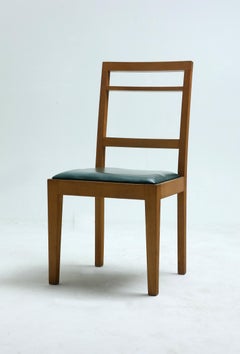 Ensemble de 8 chaises modernes du milieu du siècle en bois et cuir, Brésil, années 1960