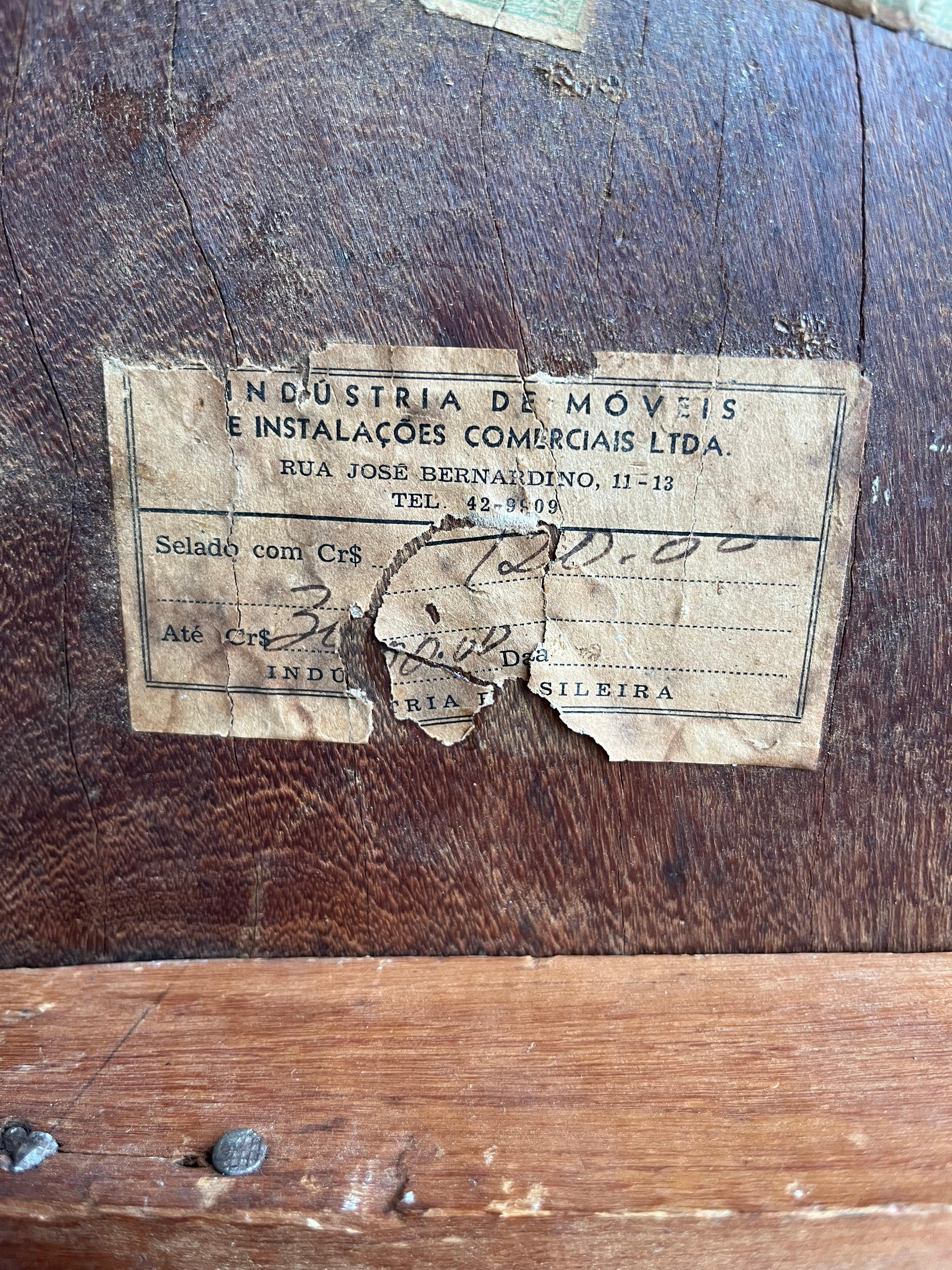 Mid-Century Modern Brazilian Hardwood round coffee table 1960's For Sale 6