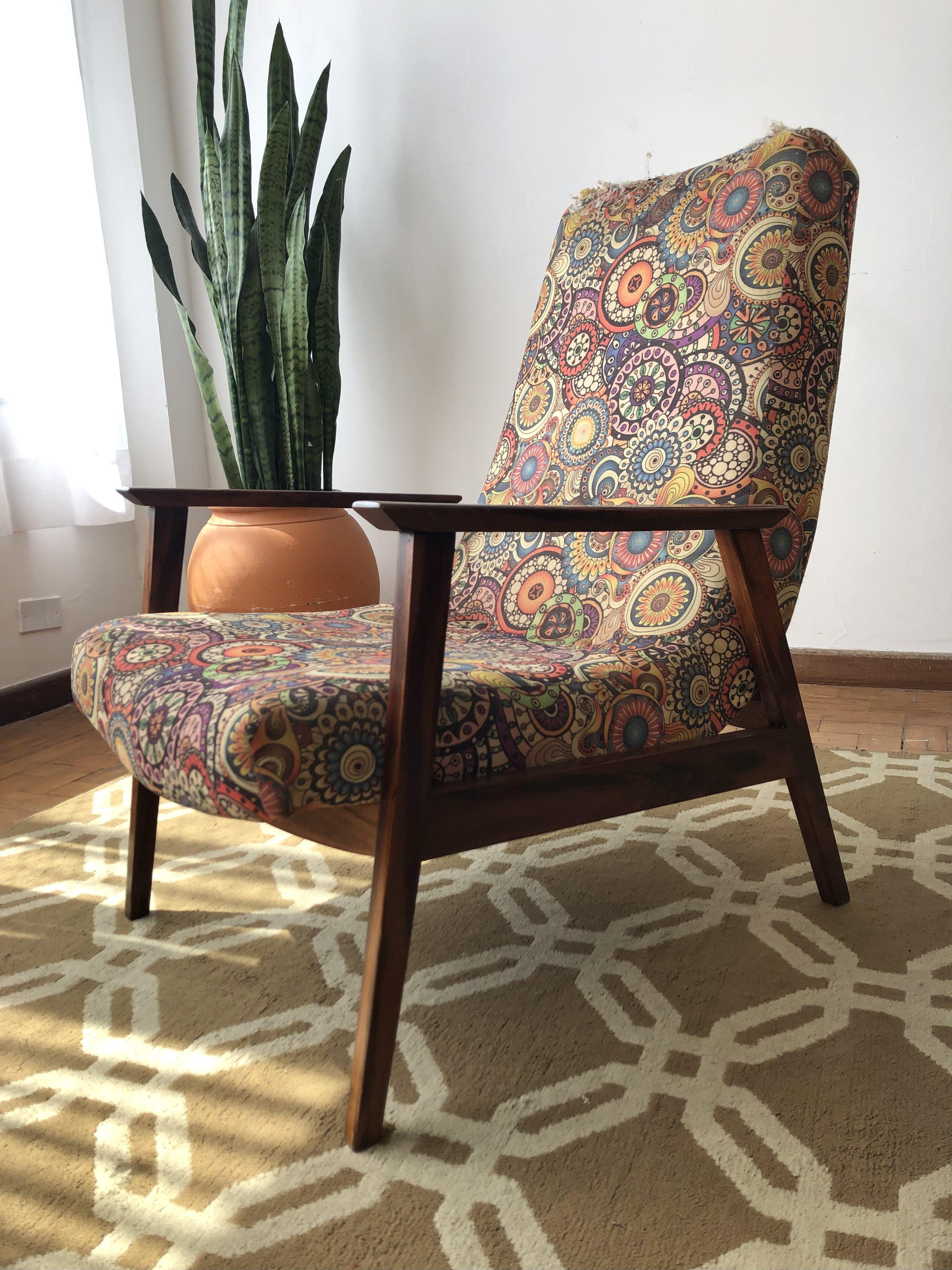 Mid-Century Modern Brazilian Lounge Armchair Made by Gelli Moveis, 1960's For Sale 8
